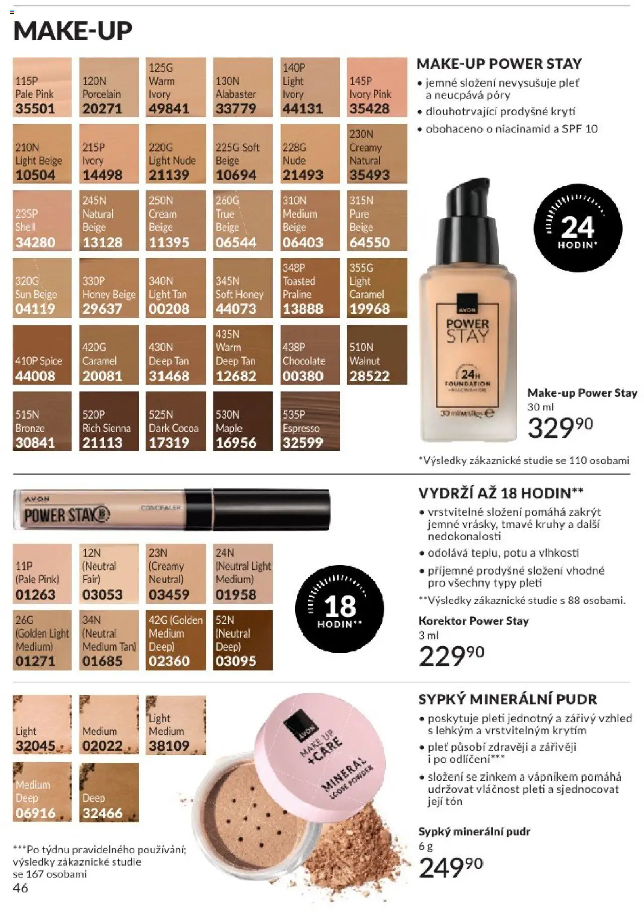 Avon katalog 6/2025 od 01.06.2025 | Strana: 46 | Produkty: Makeup, Make-up, Korektor, Pudr