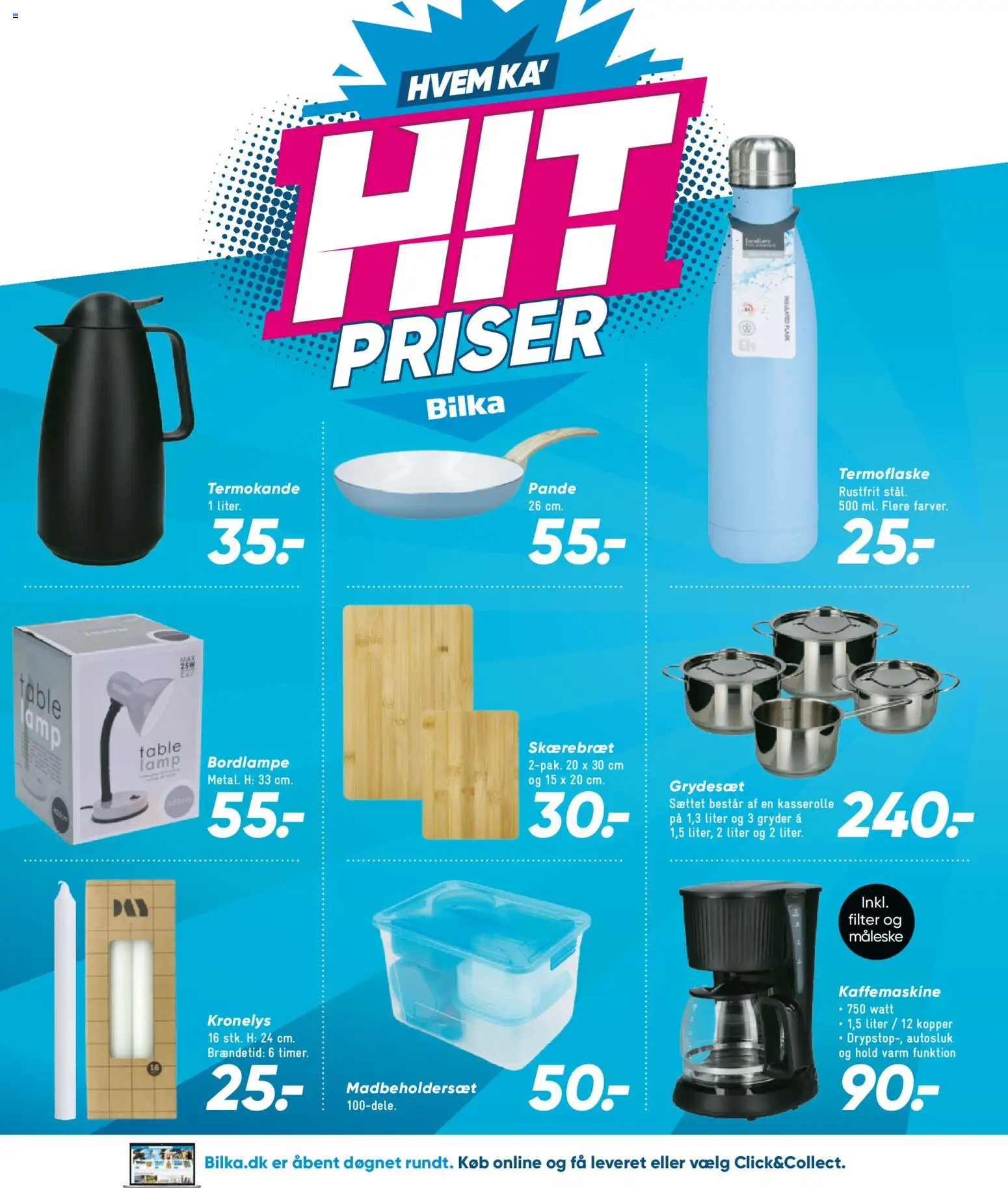 Bilka tilbudsavis – gyldig fra 23.01.2026 | Side: 30 | Produkter: Skærebræt, Kaffemaskine
