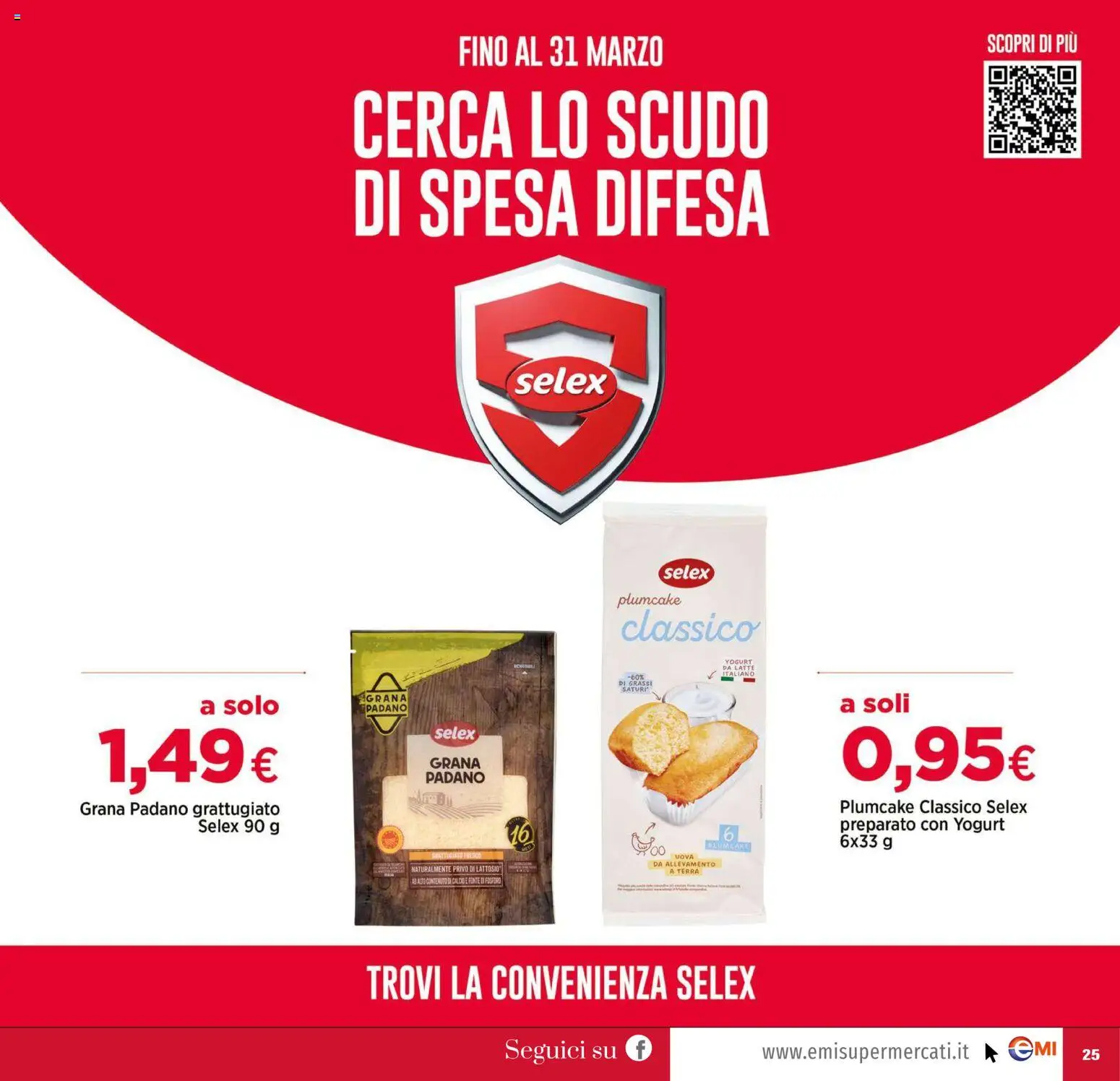 Volantino EMI del 16.03.2026 | Pagina: 25 | Prodotti: Yogurt, Uova, Latte, Grana Padano