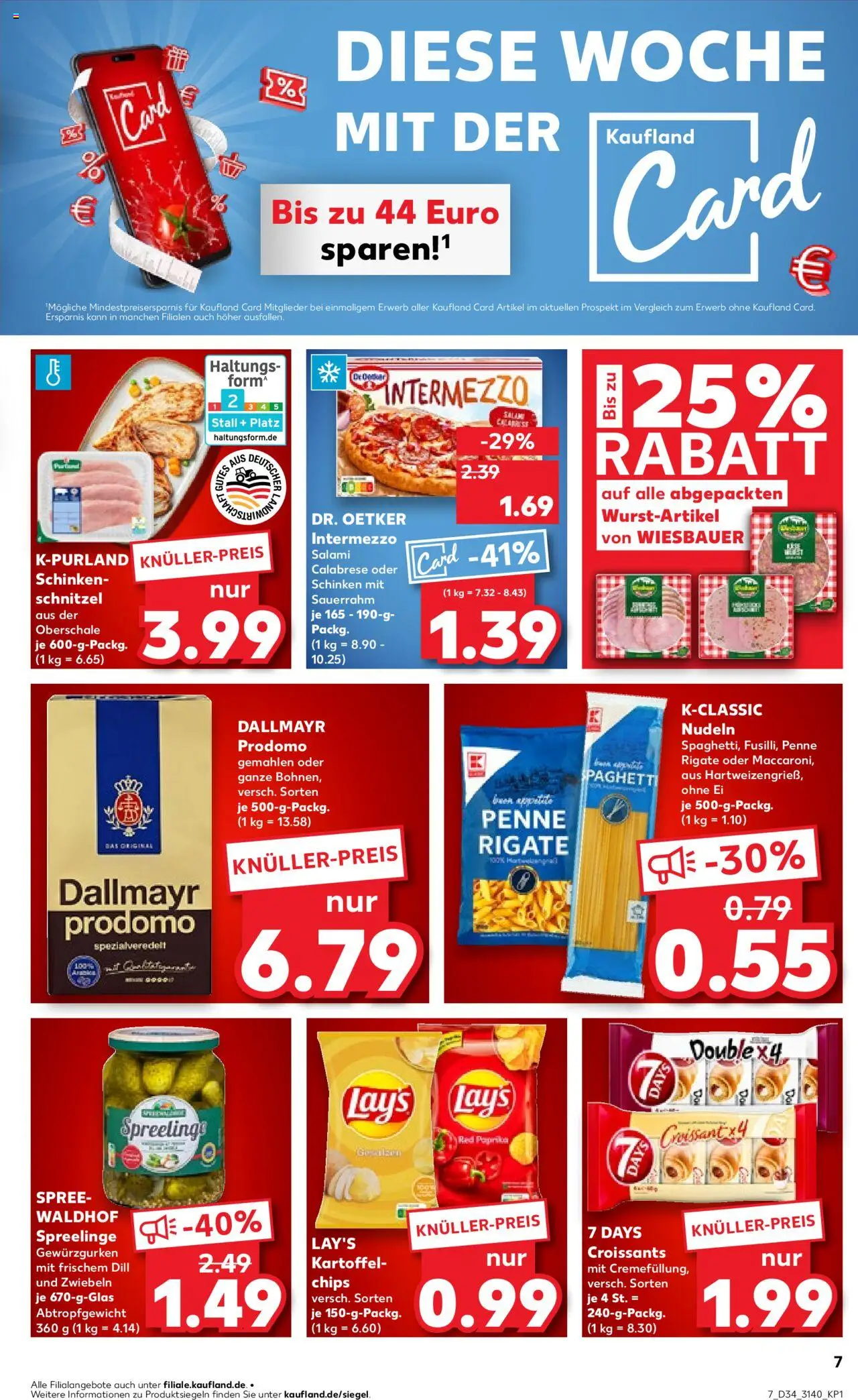  | Pagina: 7 | Producten: Salami, Chips, Schnitzel, Kész piskótalap