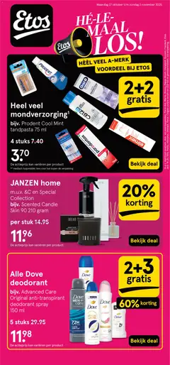Etos - Folder - Voorbeeld van een folder van Etos, geldig van 27.10.2025