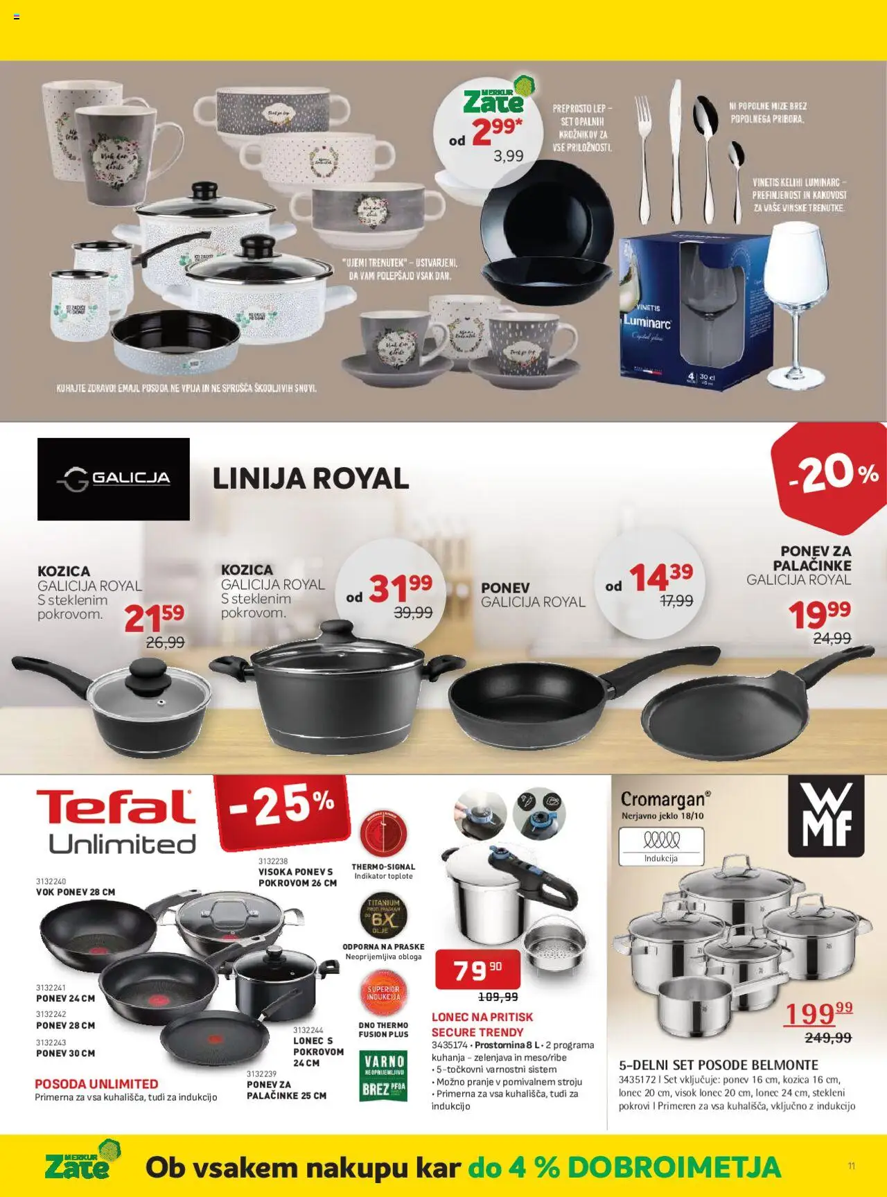 Novi Merkur katalog ponudbe – veljaven od 01.10.2025 | Stran: 11 | Izdelki: Palačinke, Olje, Zelenjava