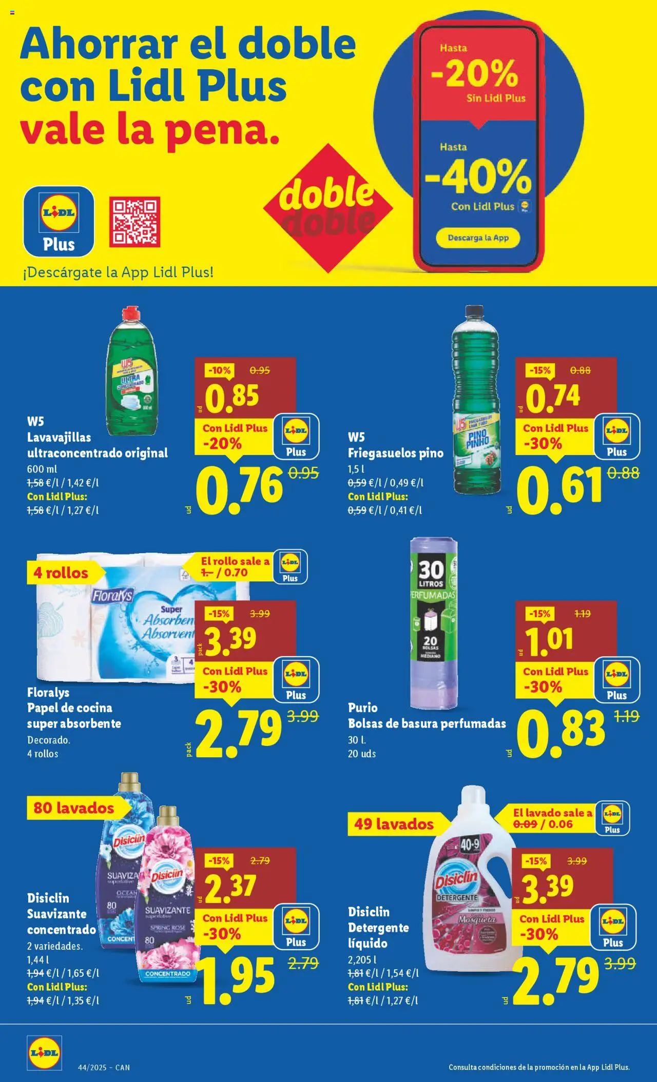 Lidl - Canarias │ válido desde el 27.10.2025 | Página: 14 | Productos: Detergente, Detergente líquido, Suavizante, Cocina