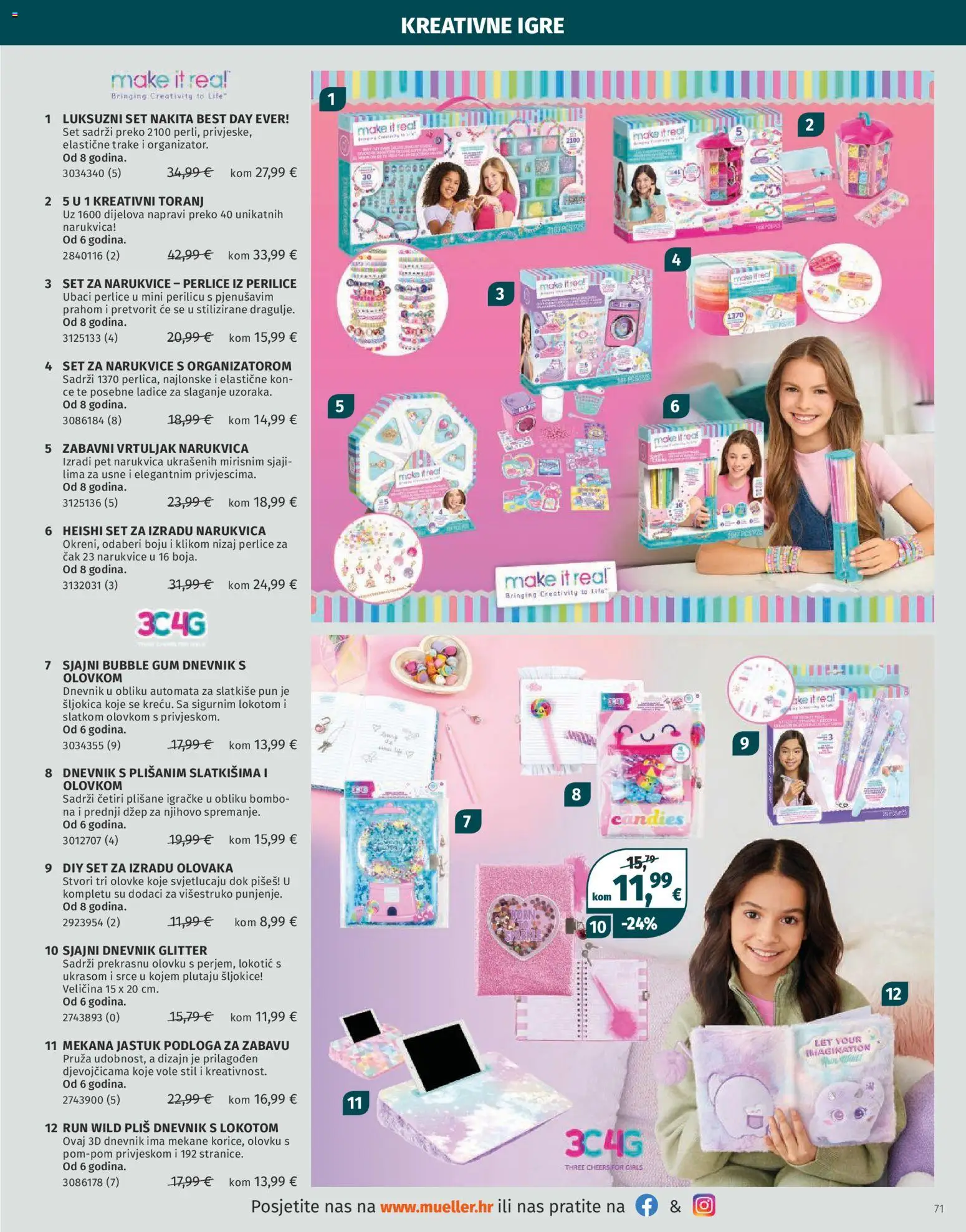 Müller katalog | vrijedi od 01.12.2025 | Stranica: 71 | Proizvodi: Jastuk, Plišane igračke, Ladice, Narukvica
