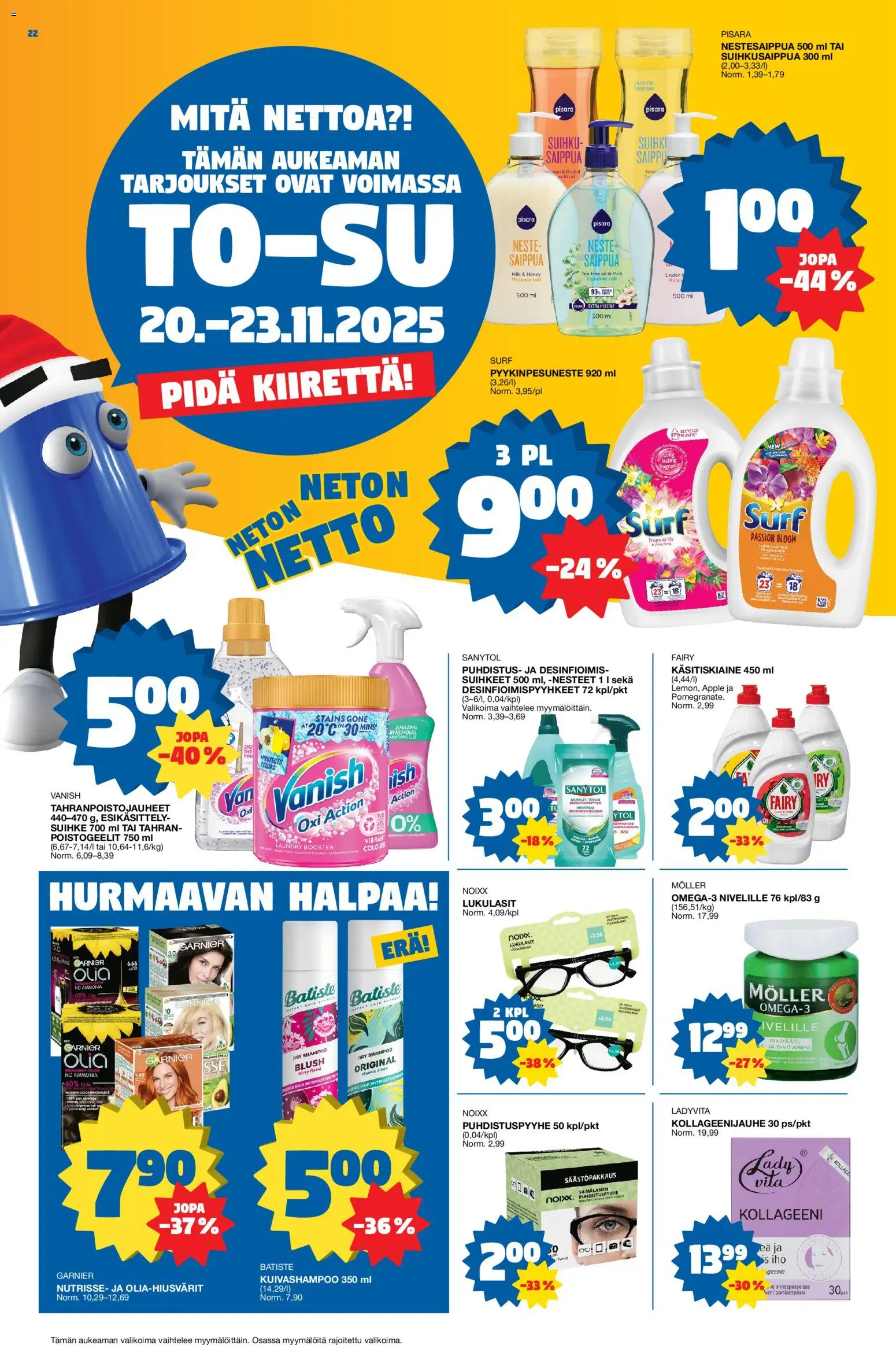 Tokmanni - Black Friday – voimassa 17.11.2025 alkaen | Sivu: 22 | Tuotteet: Shampoo, Saippua, Suihku, Kuivashampoo