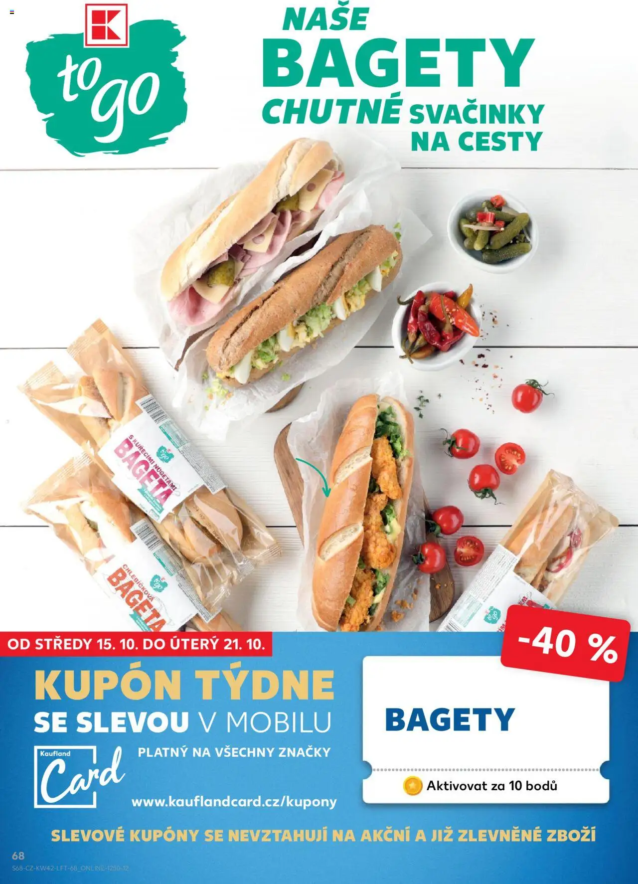 Kaufland leták - Chomutov od 15.10.2025 | Strana: 68 | Produkty: Bageta, Bagety