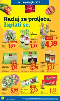 Punjena marcipan jaja, 100 g, Razne vrste, Vrijedi do subote, 4.4. - Pregled kataloga iz trgovine Lidl, vrijedi od 30.03.2026 | Stranica: 28