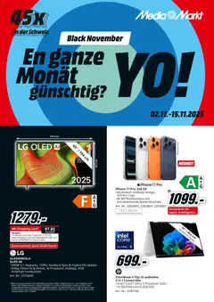 Media Markt - Black Friday ab 02.11.2025 gültig