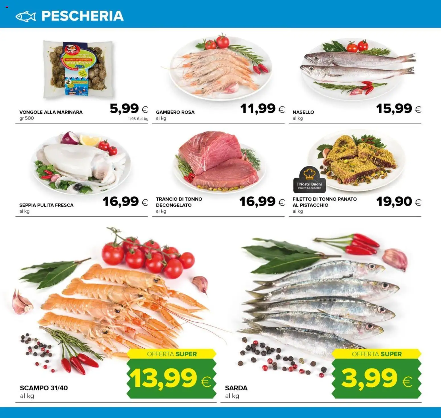 Volantino Oasi del 29.01.2026 | Pagina: 10 | Prodotti: Vongole, Tonno, Nasello