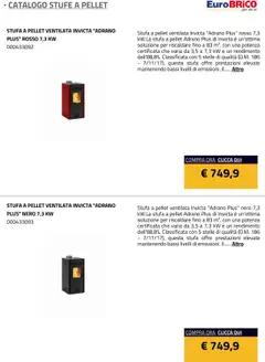 Anteprima del volantino Eurobrico Stufe a Pellet catalogo valido a partire dal 23.07.2025 | Pagina: 45 | Prodotti: Pellet, Stufa a pellet, Stufa