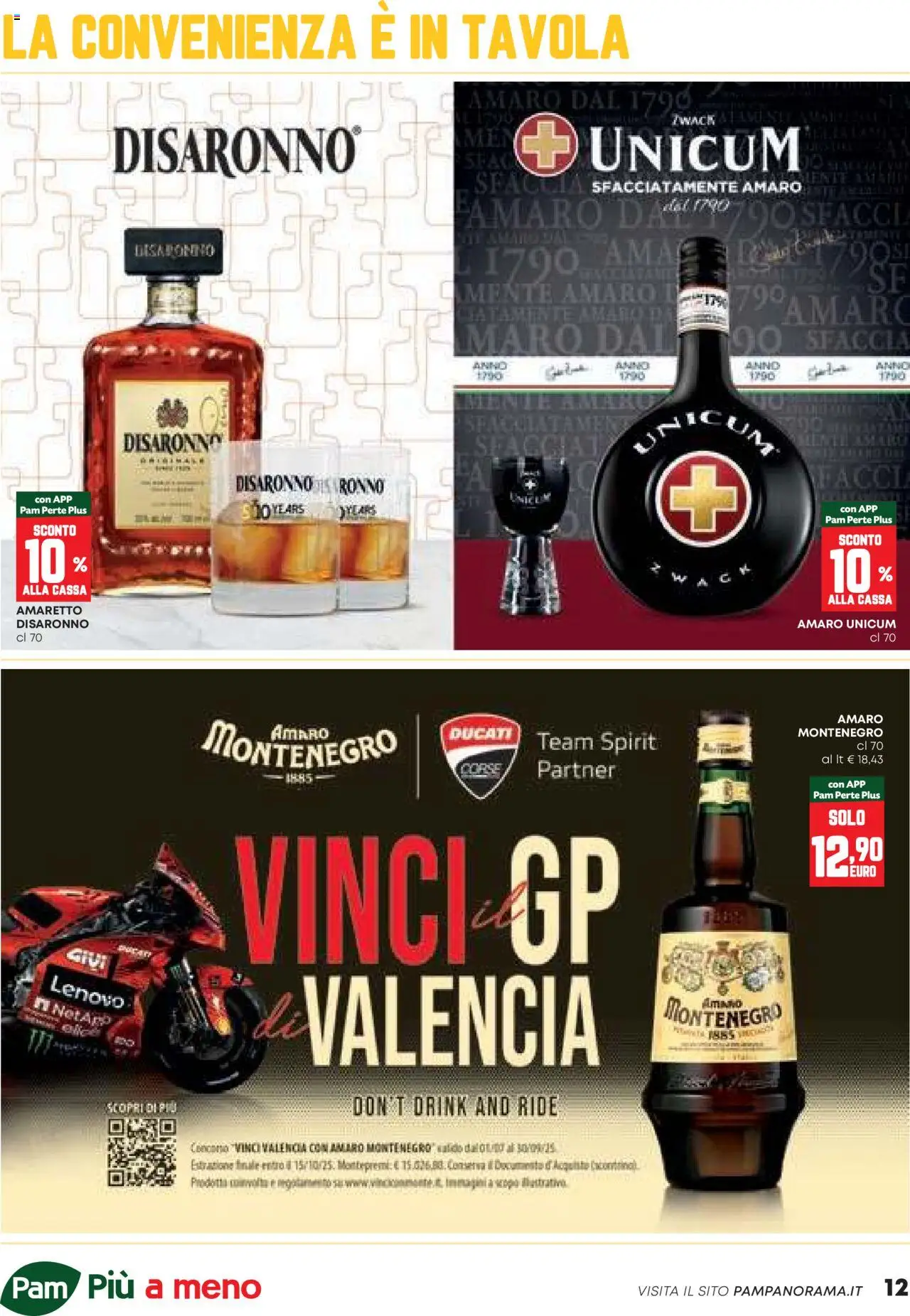 Volantino PAM del 07.08.2025 | Pagina: 12 | Prodotti: Amaro
