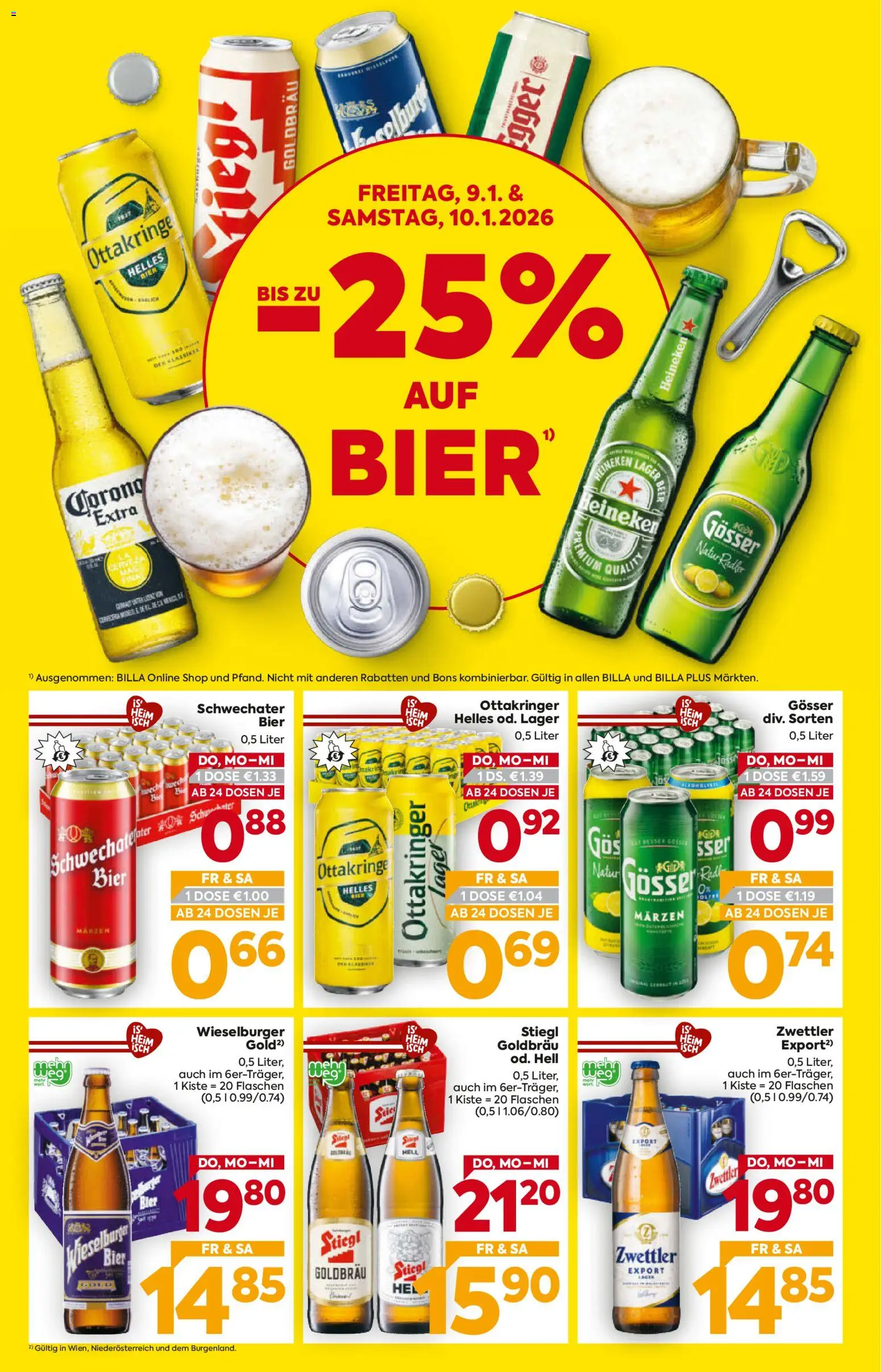 Billa Flugblatt - Burgenland gültig ab 08.01.2026 | Seite: 2 | Produkte: Bier