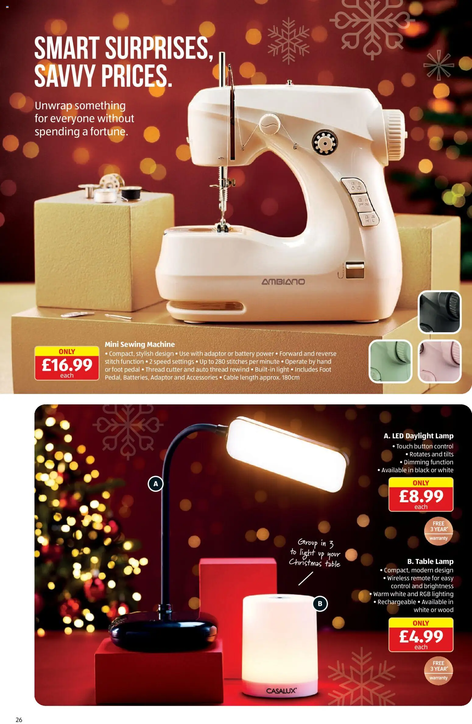 {H1} | Page: 26 | Products: Table, Battery, Lamp, Cutter