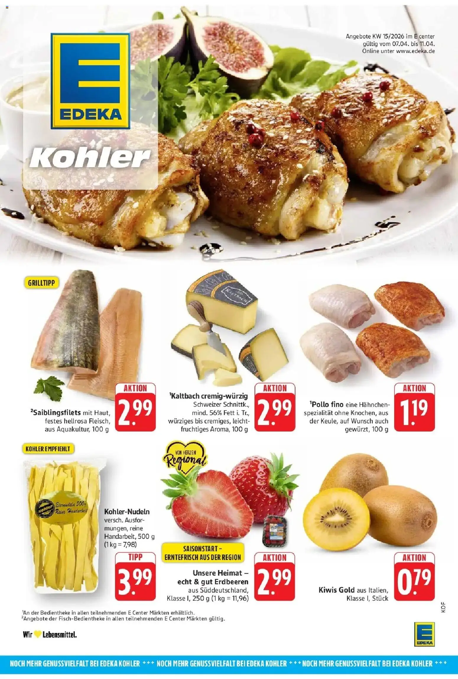 E center Prospekt Offenburg	 – gültig ab 05.04.2026 | Seite: 45 | Produkte: Hahnchen, Erdbeeren