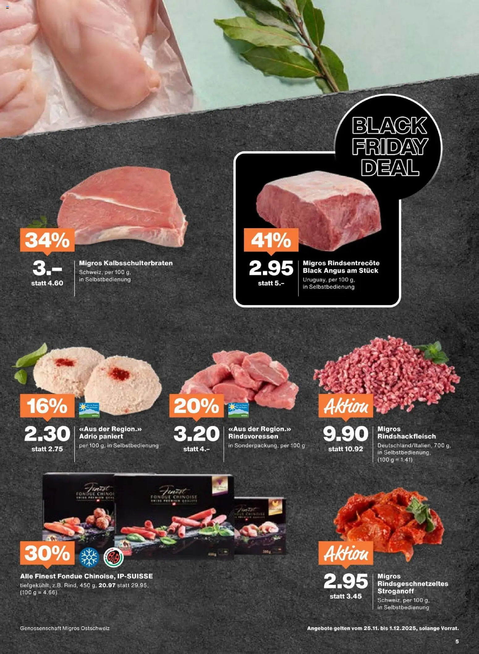Migros - Black Friday – gültig ab 25.11.2025 | Seite: 5 | Produkte: Fondue