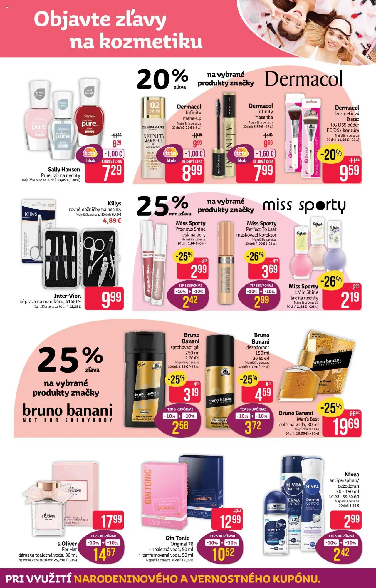 Nové Teta drogerie akcie – leták je platný od 13.10.2025 | Strana: 3 | Produkty: Korektor, Štetec, Lak na nechty, Dezodorant