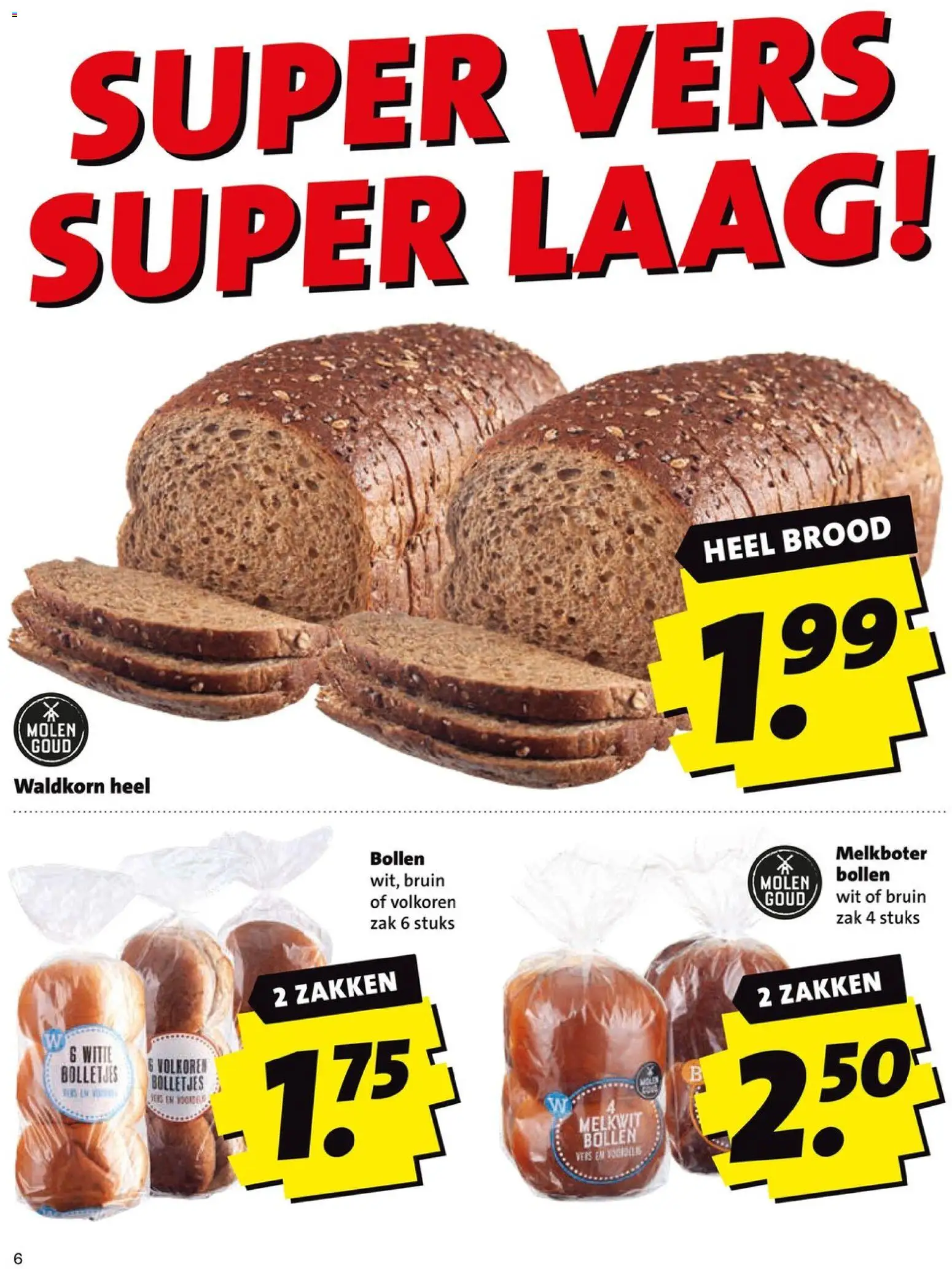 {H1} | Pagina: 6 | Producten: Brood, Zak, Bolletjes