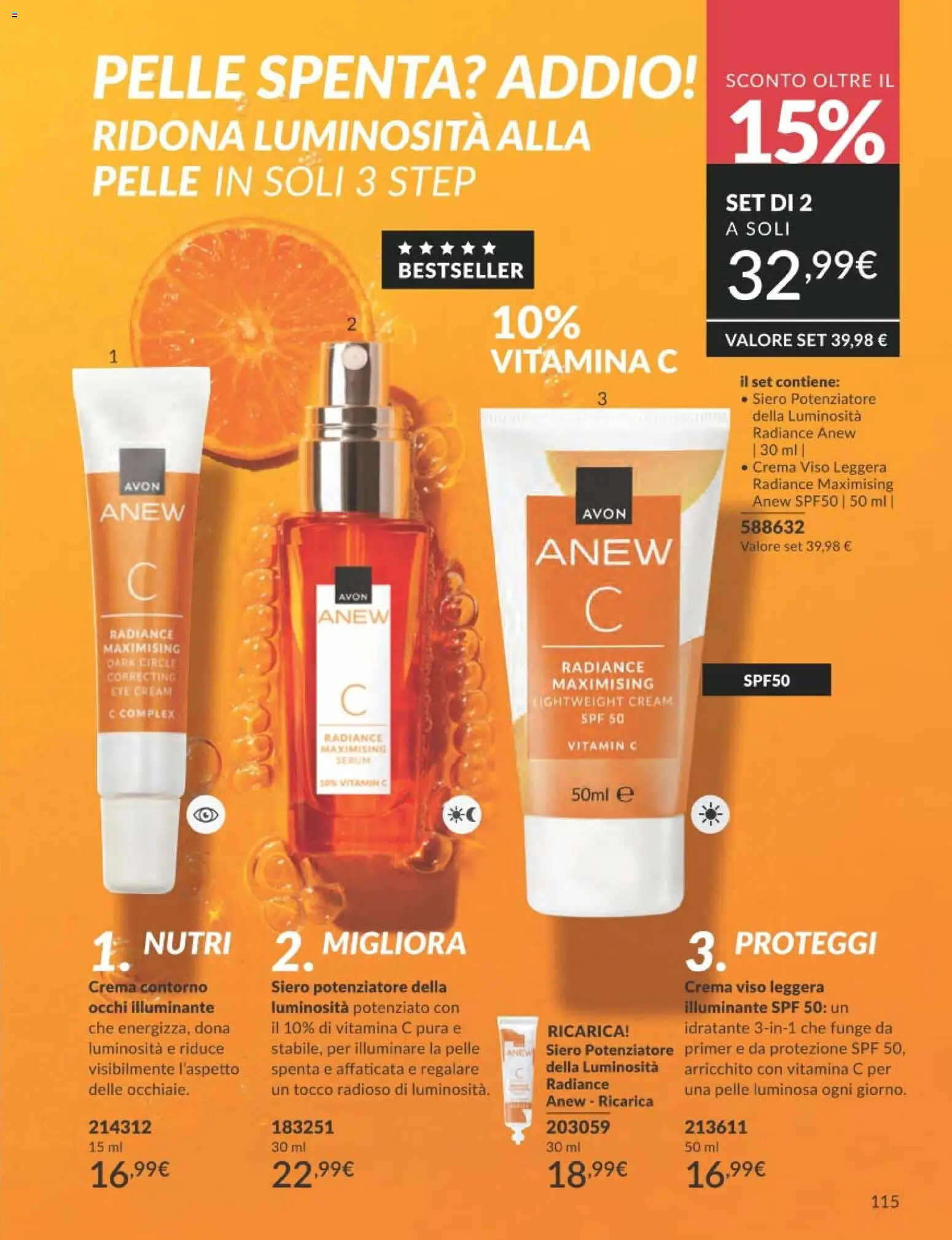 Volantino Avon del 01.03.2026 | Pagina: 115 | Prodotti: Illuminante, Crema, Crema viso