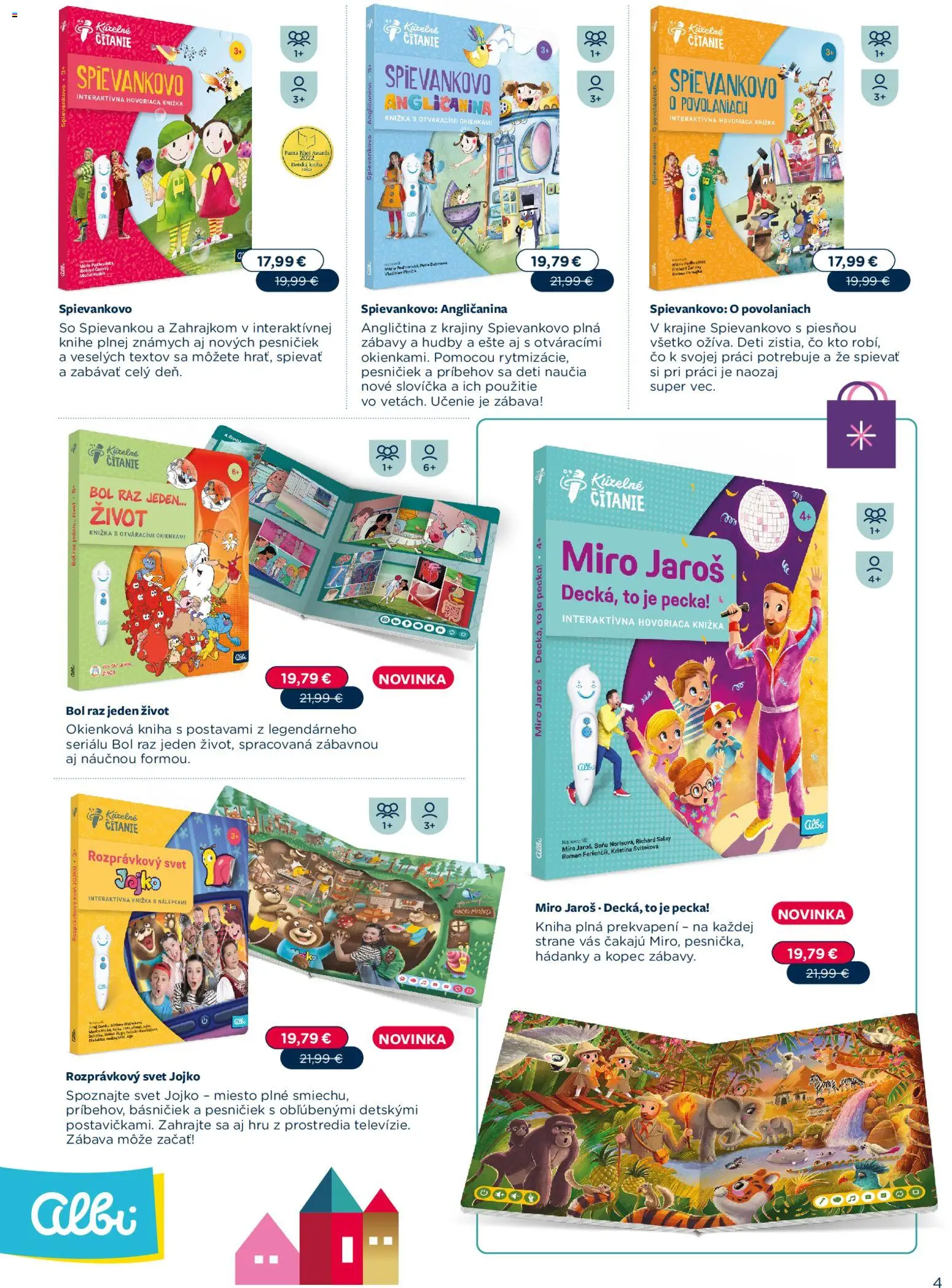 Nové Albi akcie – leták je platný od 02.11.2025 | Strana: 4 | Produkty: Kniha