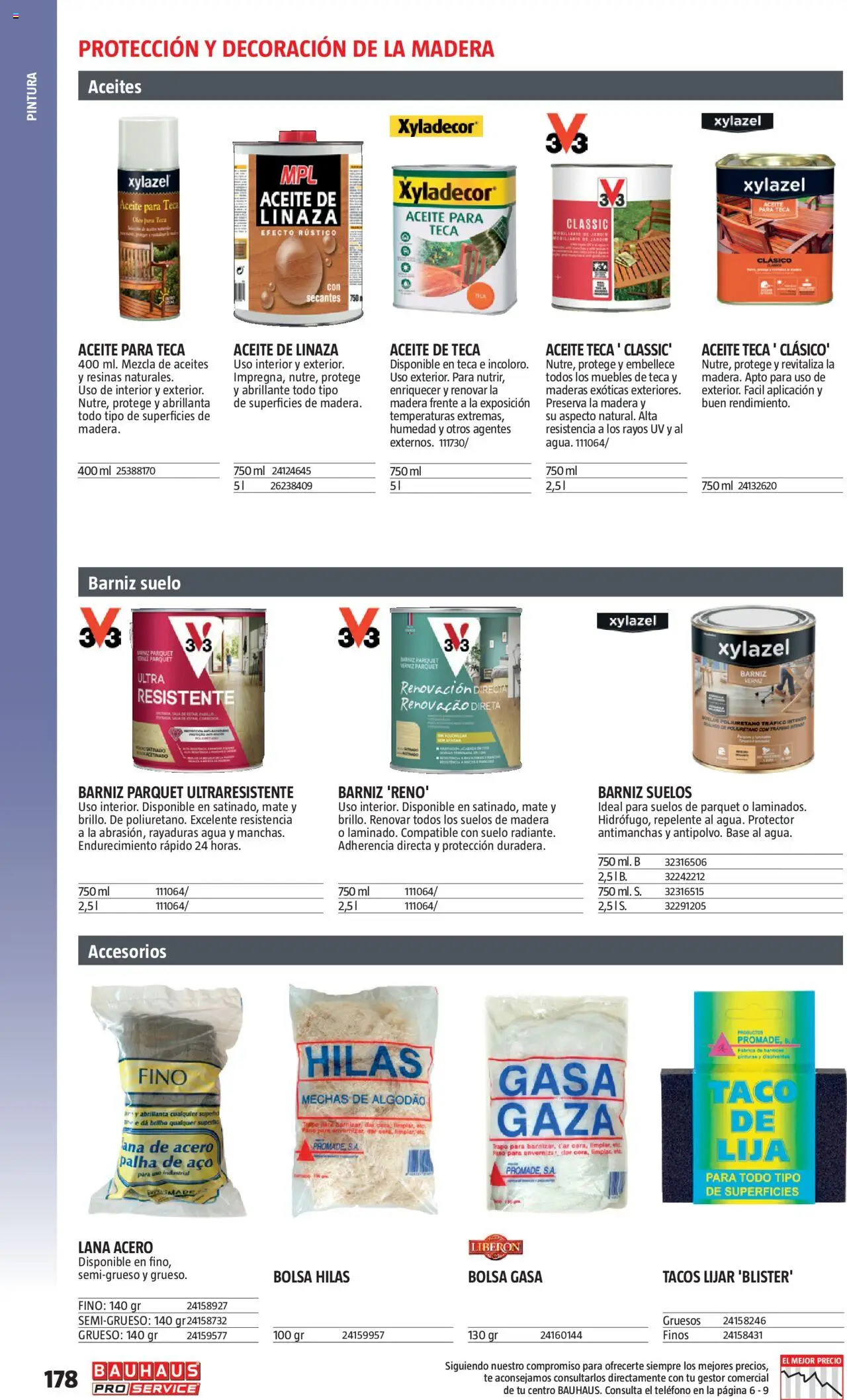 Bauhaus - ProService  │ válido desde el 24.02.2025 | Página: 178 | Productos: Tacos, Té, Teléfono, Bolsa
