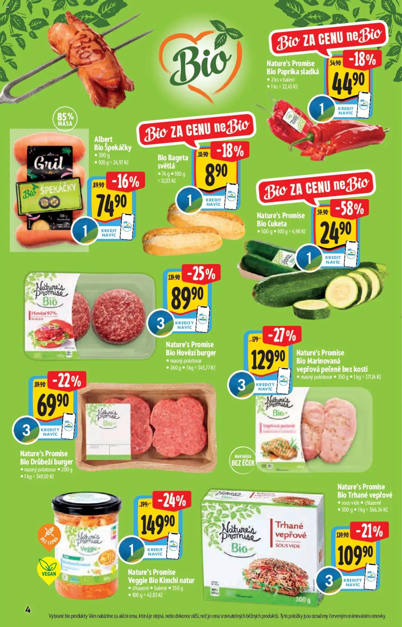 Albert katalog - Supermarket od 04.06.2025 | Strana: 4 | Produkty: Veggie, Cuketa, Gril, Bageta