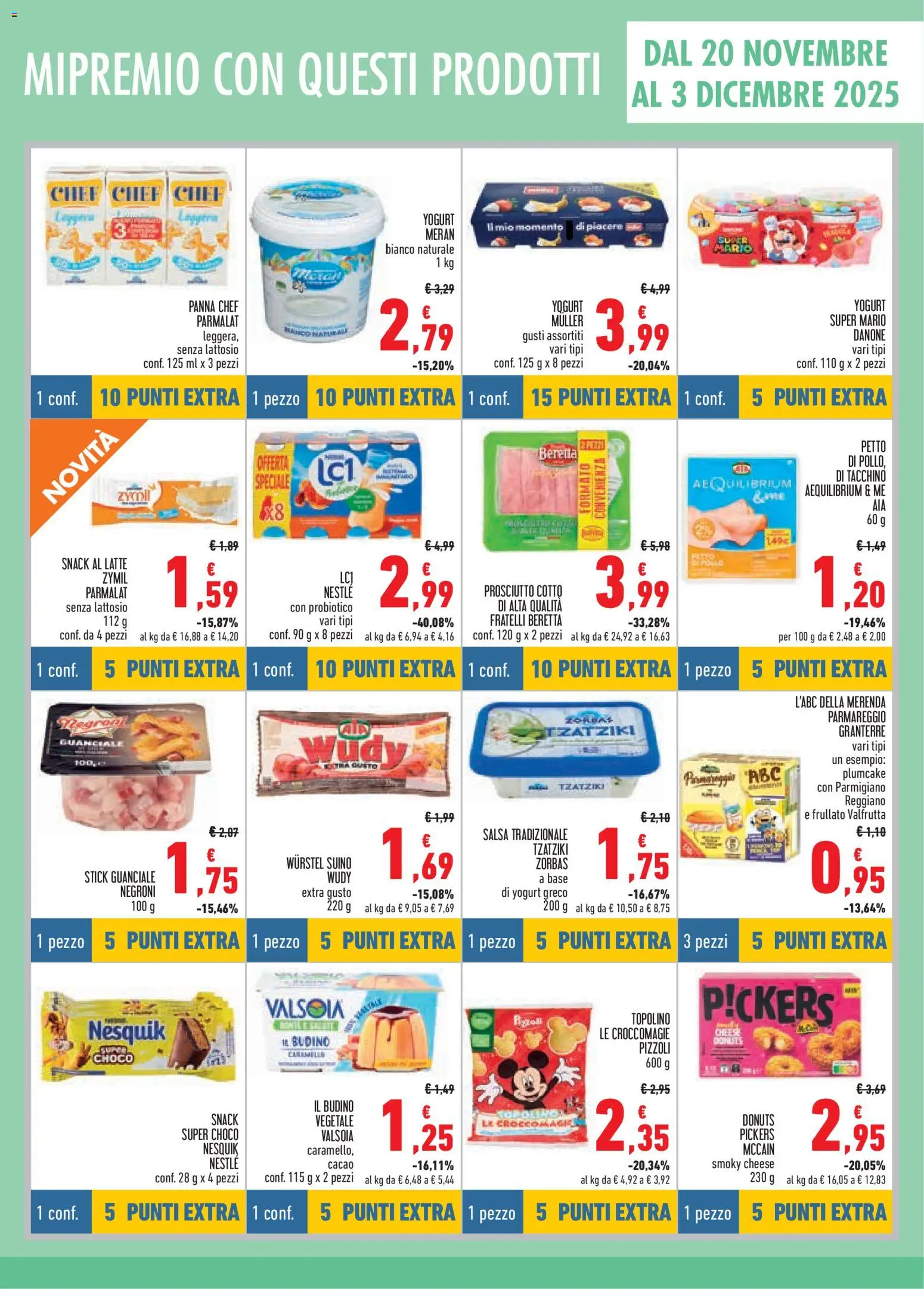 Volantino Conad del 06.11.2025 | Pagina: 11 | Prodotti: Yogurt, Pizza, Panna, Suino