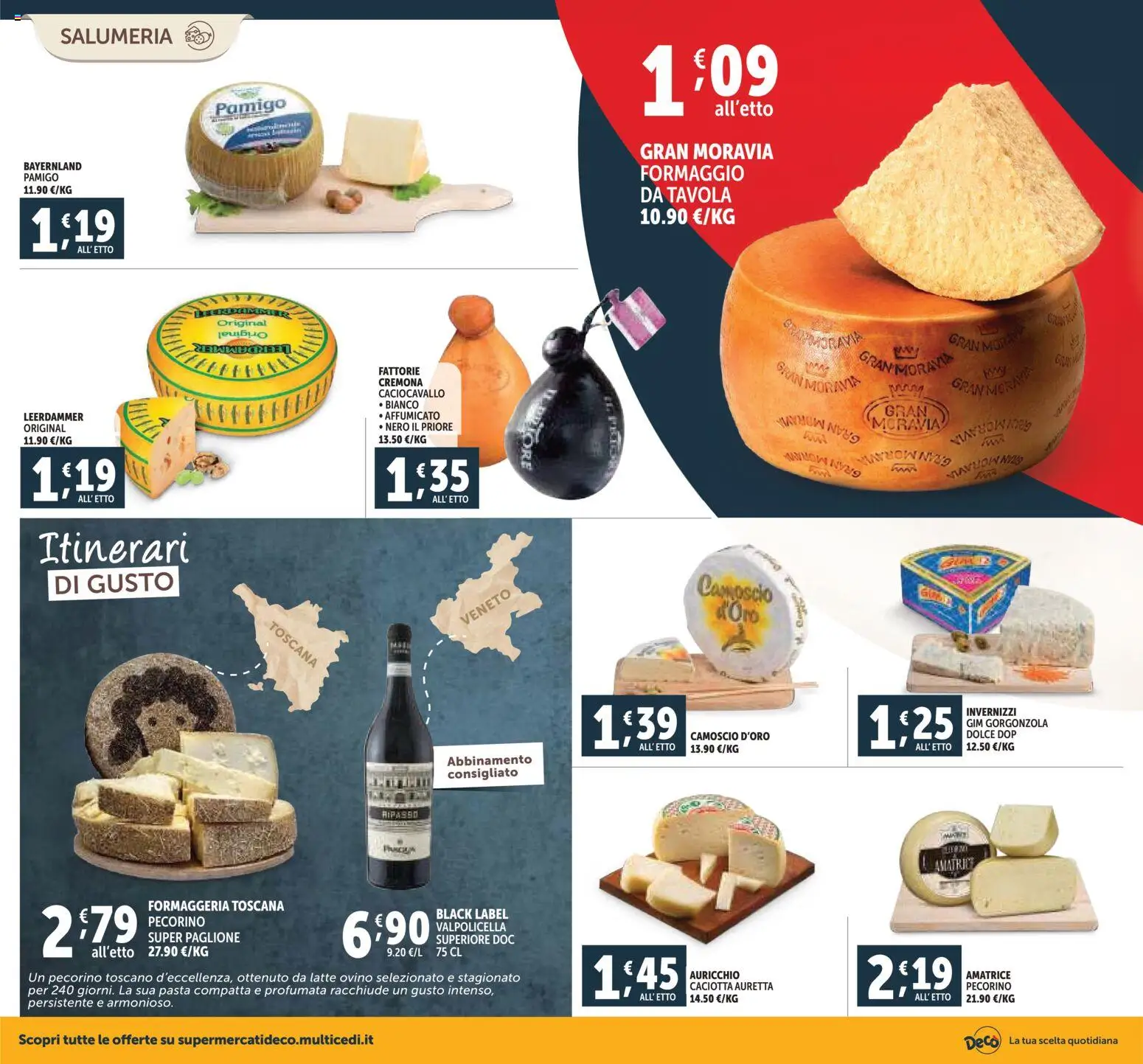 Volantino Decò del 20.11.2025 | Pagina: 2 | Prodotti: Formaggio, Pasta, Gorgonzola, Ovino