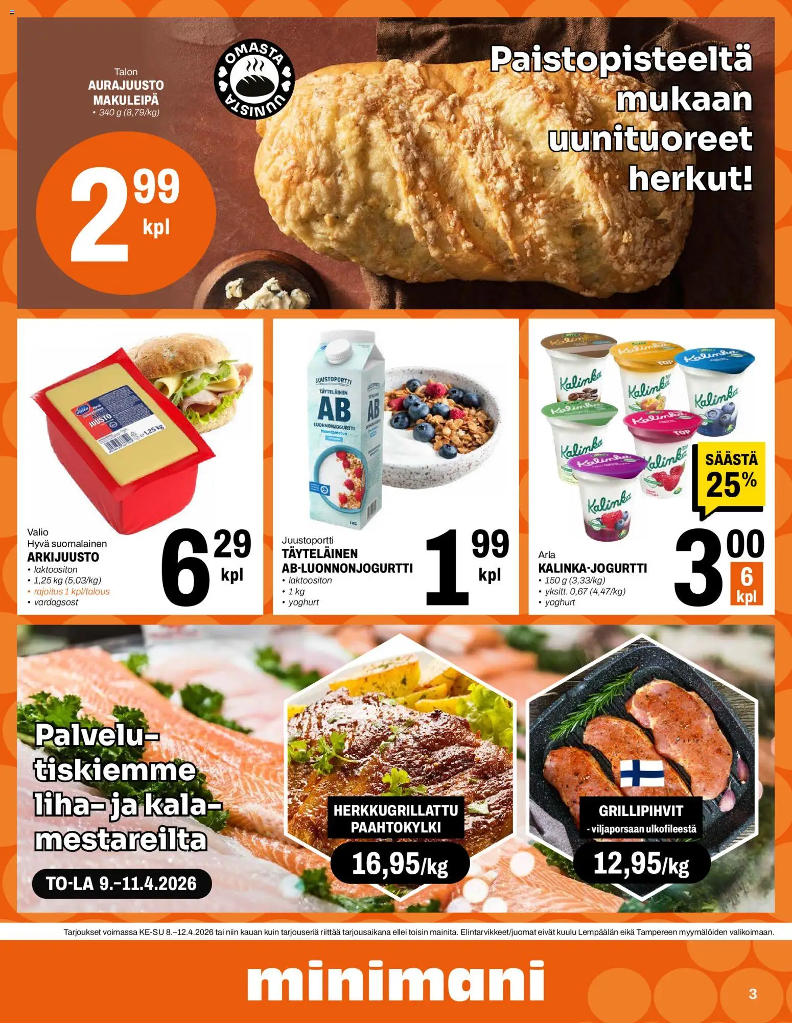 Minimani tarjoukset – voimassa 08.04.2026 alkaen | Sivu: 3 | Tuotteet: Kala