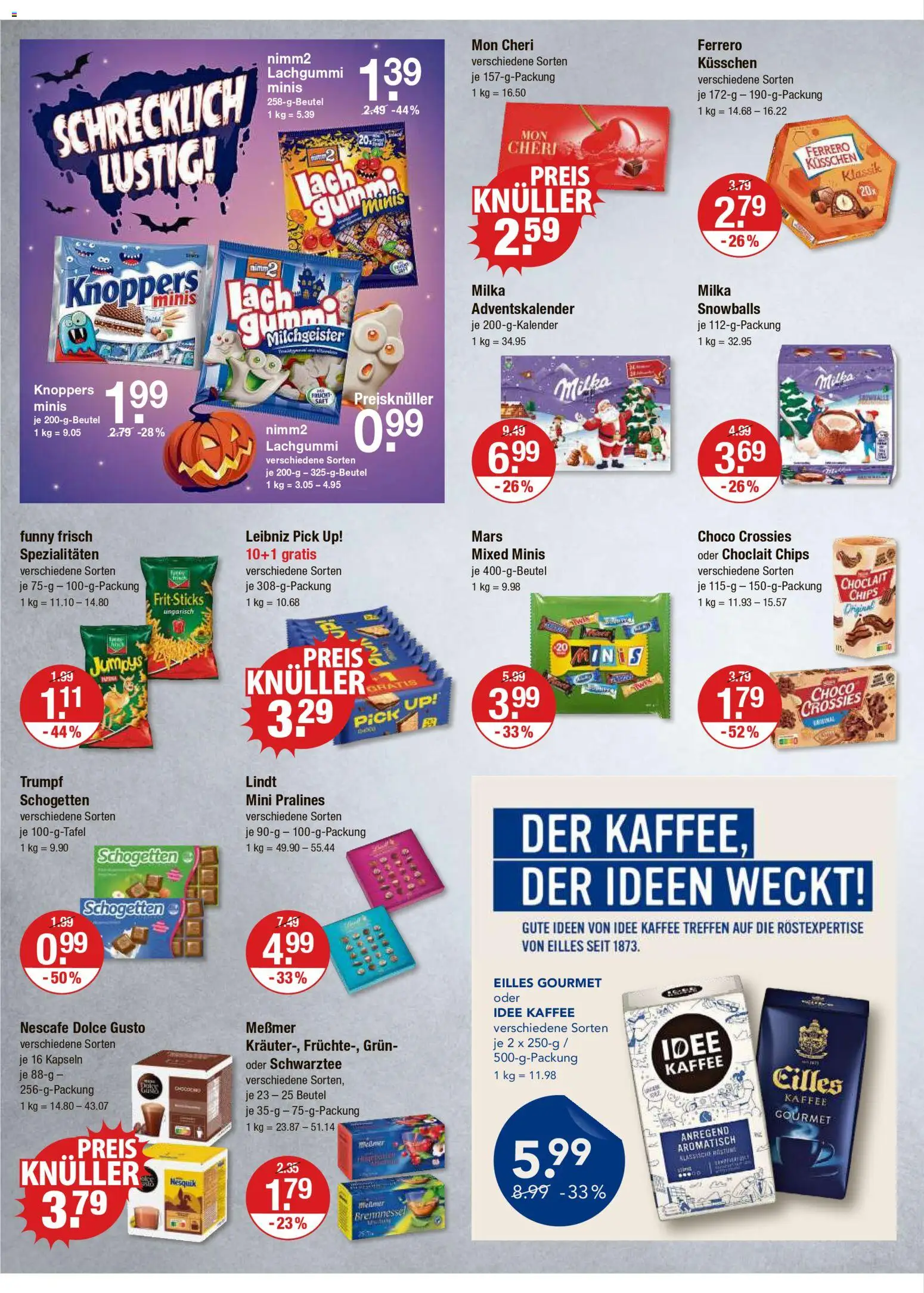 V-Markt - Schwaben / Oberbayern – gültig ab 30.10.2025 | Seite: 8 | Produkte: Nesquik, Knoppers, Schogetten, Mon cheri