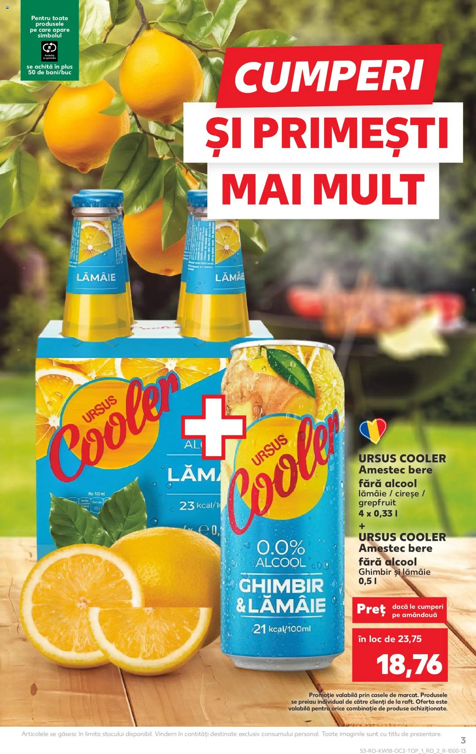 Noul catalog Kaufland – valabil de la 29.04.2026 | Pagină: 3 | Produse: Bere, Cireșe, Lămâie