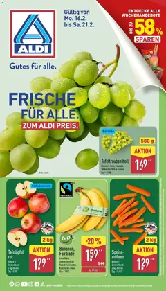 Aldi Wochenangebote ab 16.02.2026 gültig