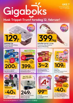 Forhåndsvisning av Gigaboks kundeavis gyldig fra 09.02.2026