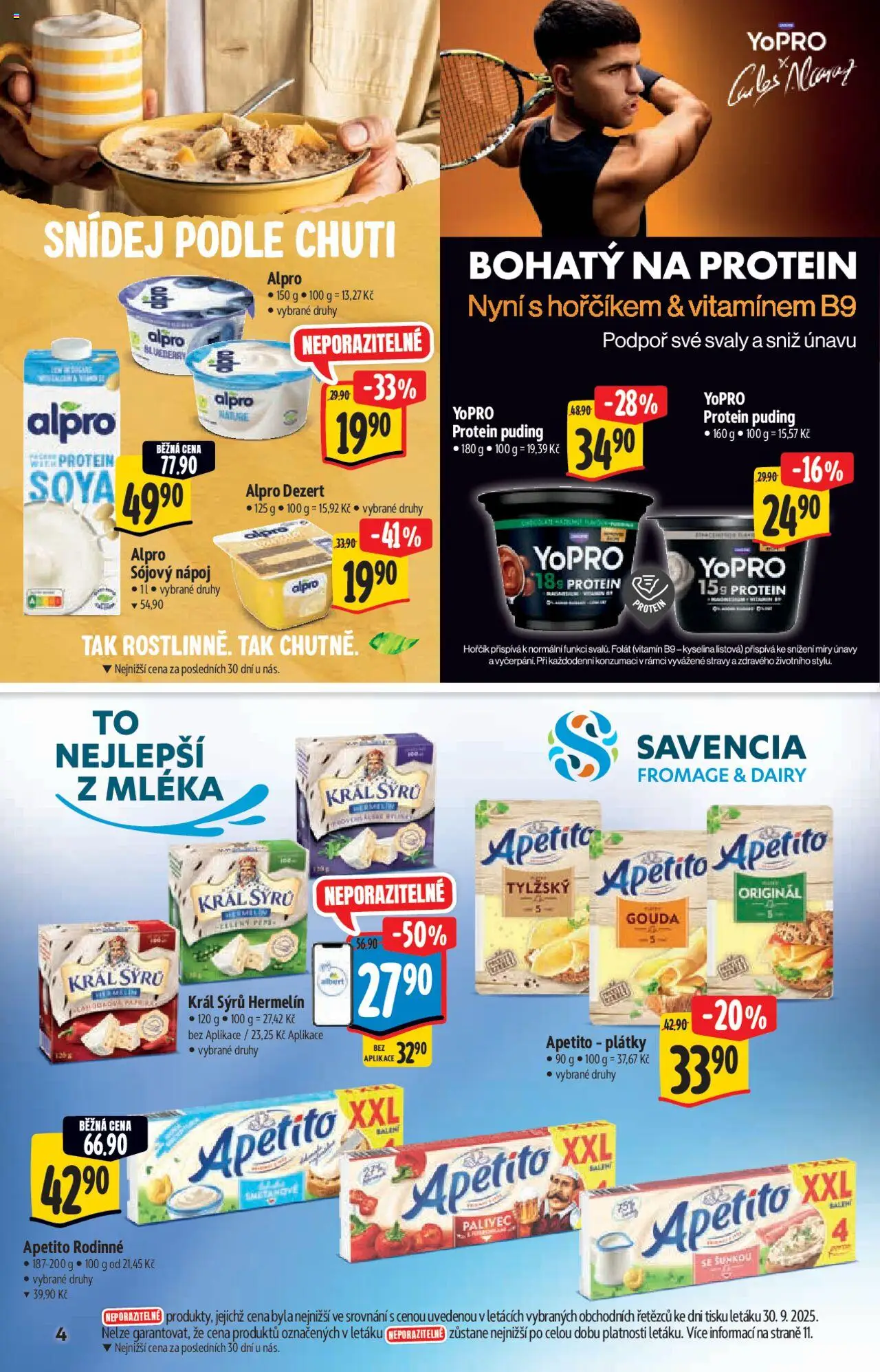 Albert katalog - Supermarket od 08.10.2025 | Strana: 4 | Produkty: Hořčík, Sójový nápoj, Protein, Alpro