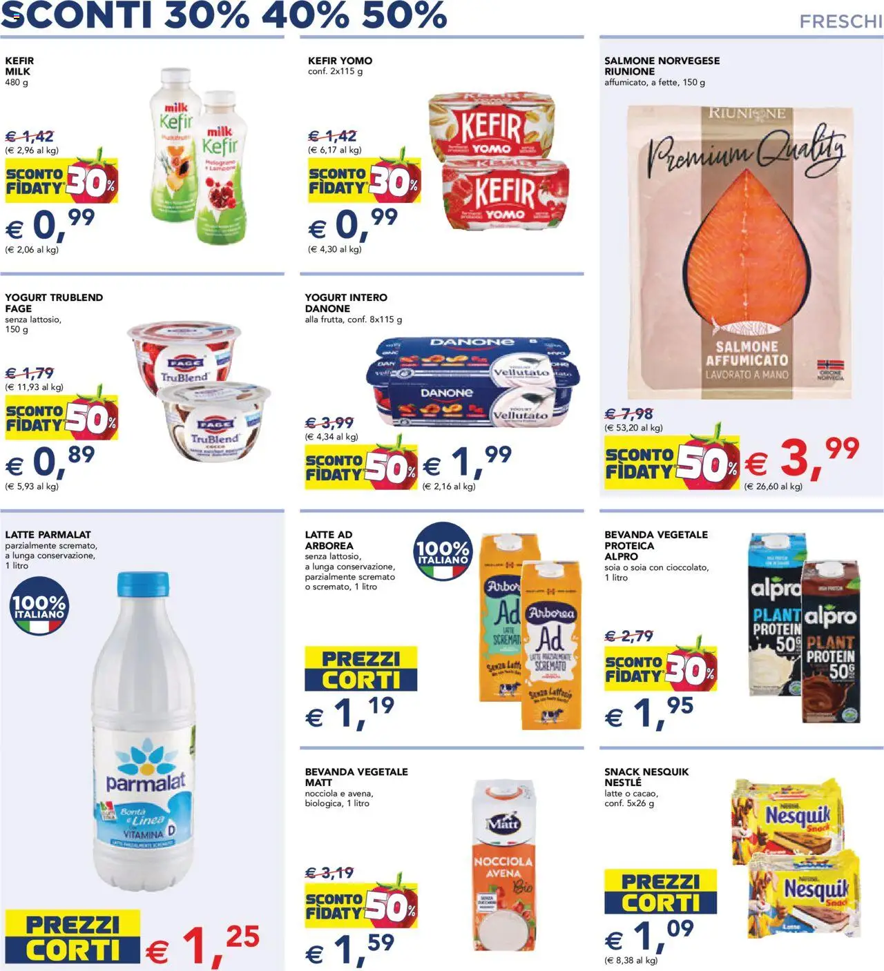 Volantino Esselunga S del 14.08.2025 | Pagina: 3 | Prodotti: Yogurt, Salmone, Latte