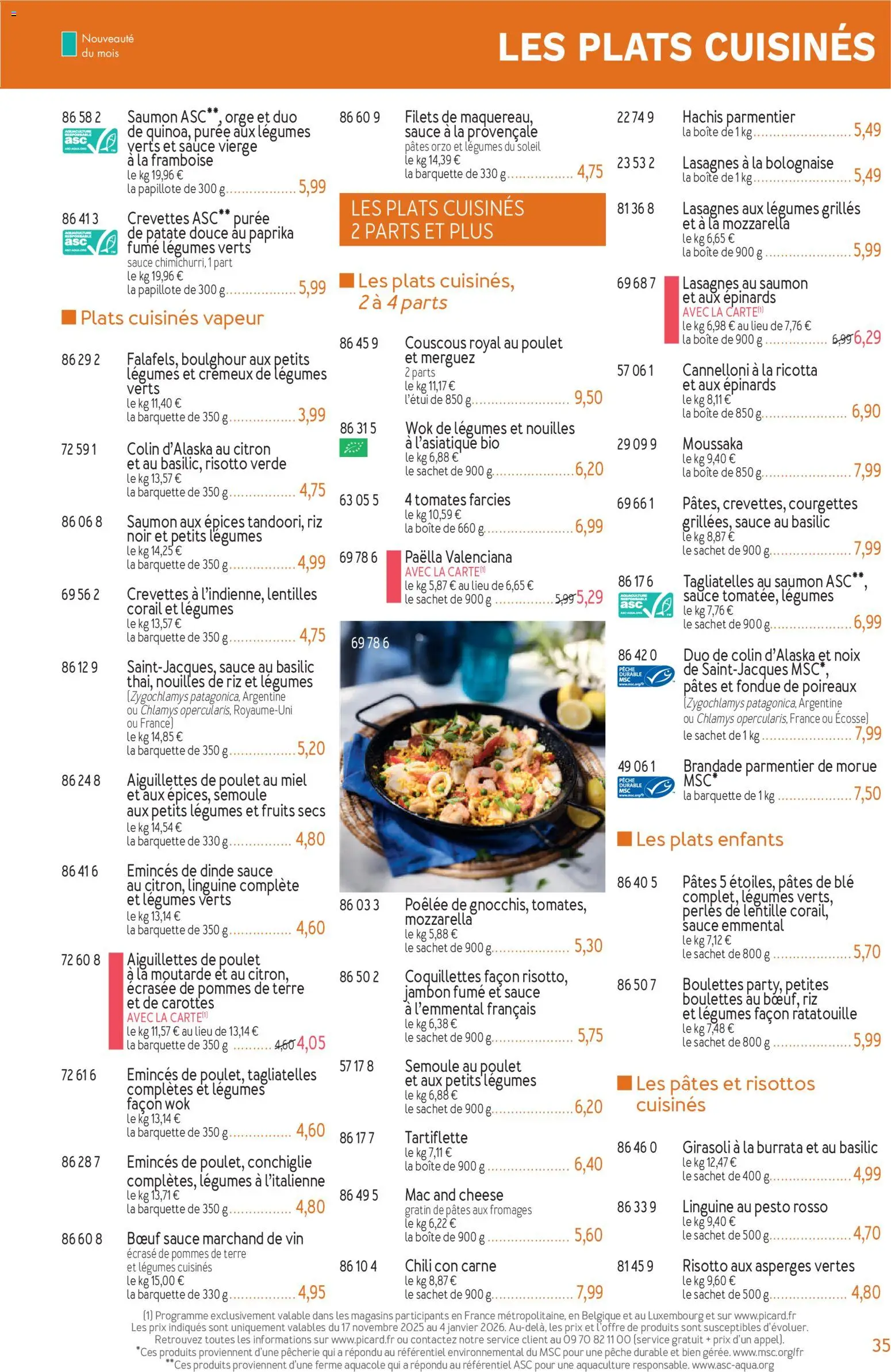 {H1} | Page: 35 | Produits: Pêche, Tomates, Saumon, Noix