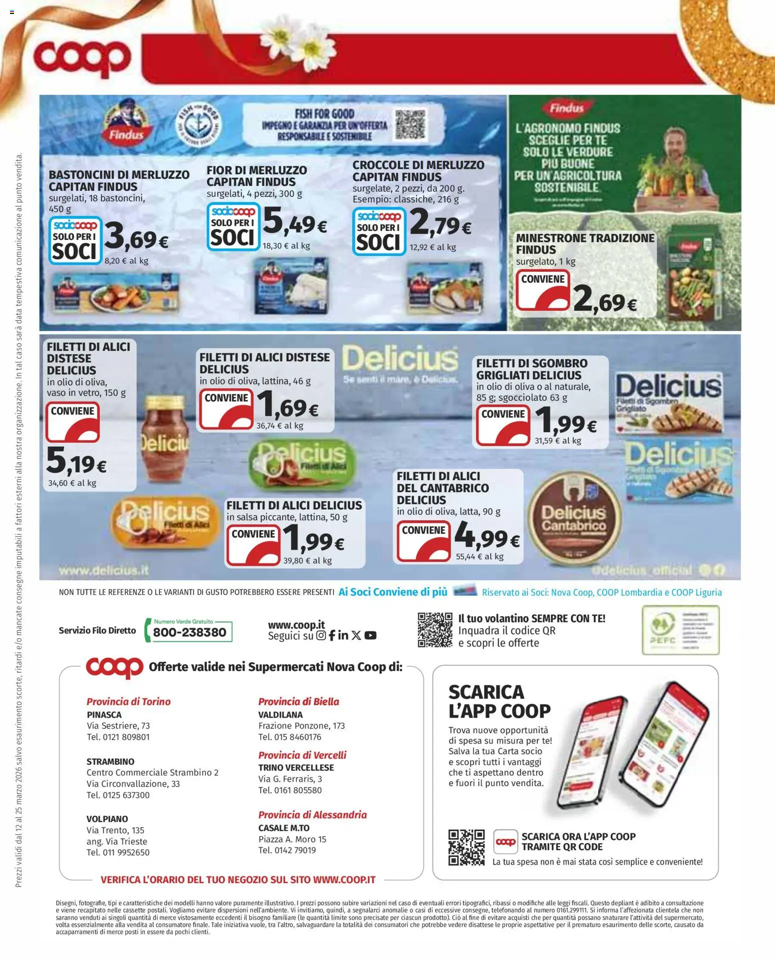 Volantino COOP del 12.03.2026 | Pagina: 21 | Prodotti: Minestrone, Data, Sgombro, Alici
