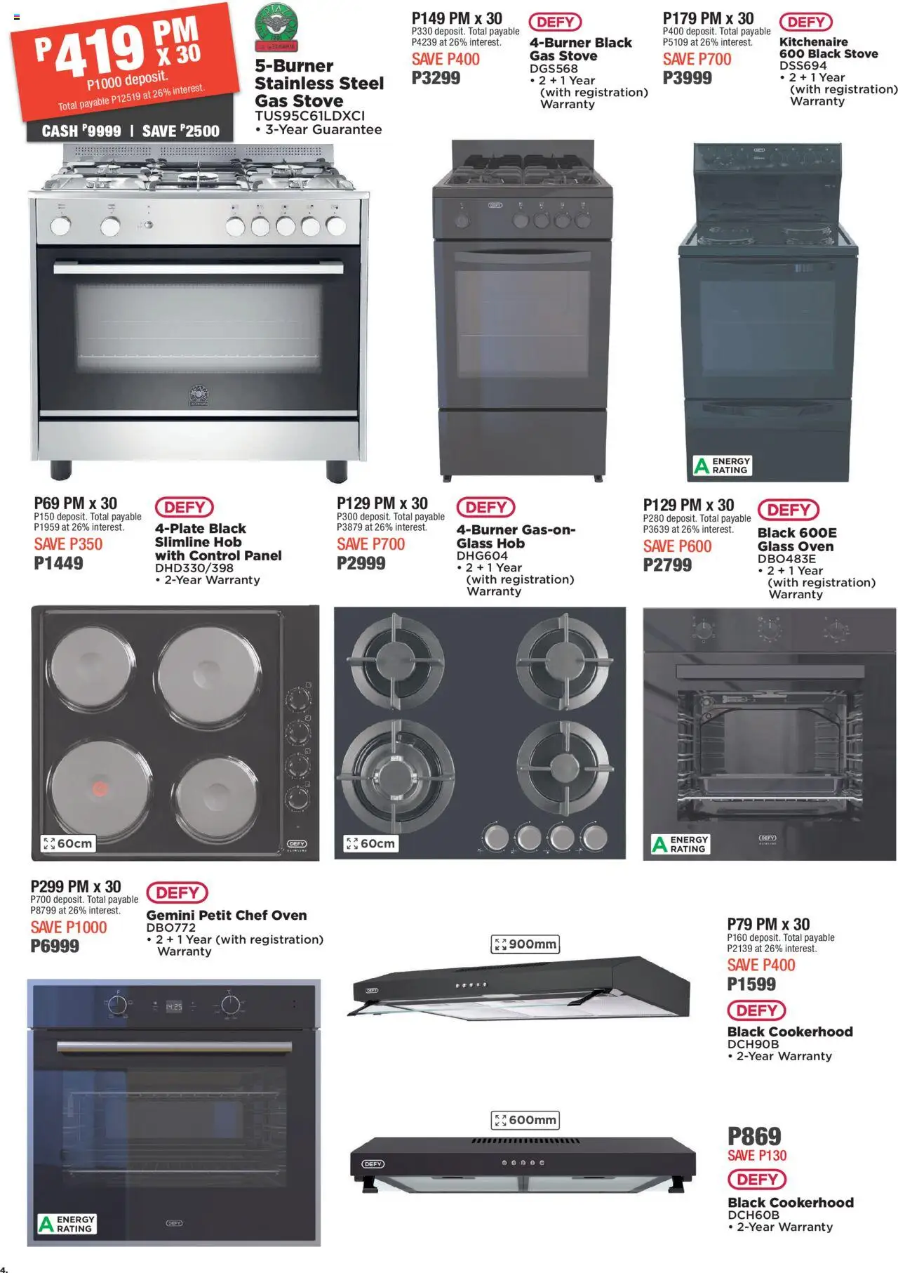 New House and Home catalogue – valid from 22.09.2025 | Page: 4 | Products: Oven, Hob, Stove, Gas stove