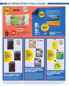 E.Leclerc - Prévisualisation de E.Leclerc catalogue semaine 4 valide à partir de 20.01.2026 | Page: 54 | Produits: Cibles, Câbles de démarrage, Liquide de refroidissement, Piles