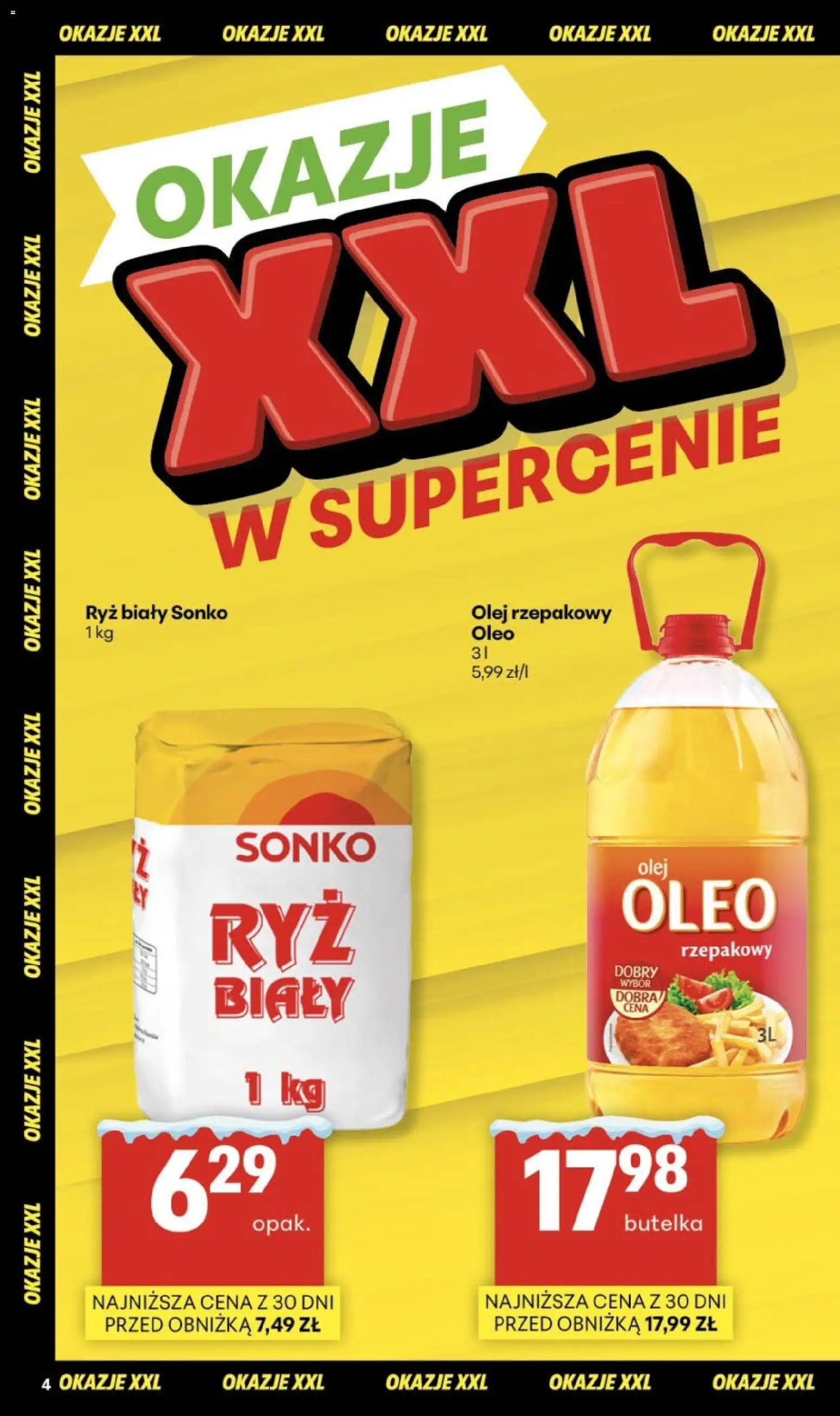 Delikatesy Centrum Gazetka od 08.01.2026 | Strona: 4 | Produkty: Olej rzepakowy, Olej, Ryż