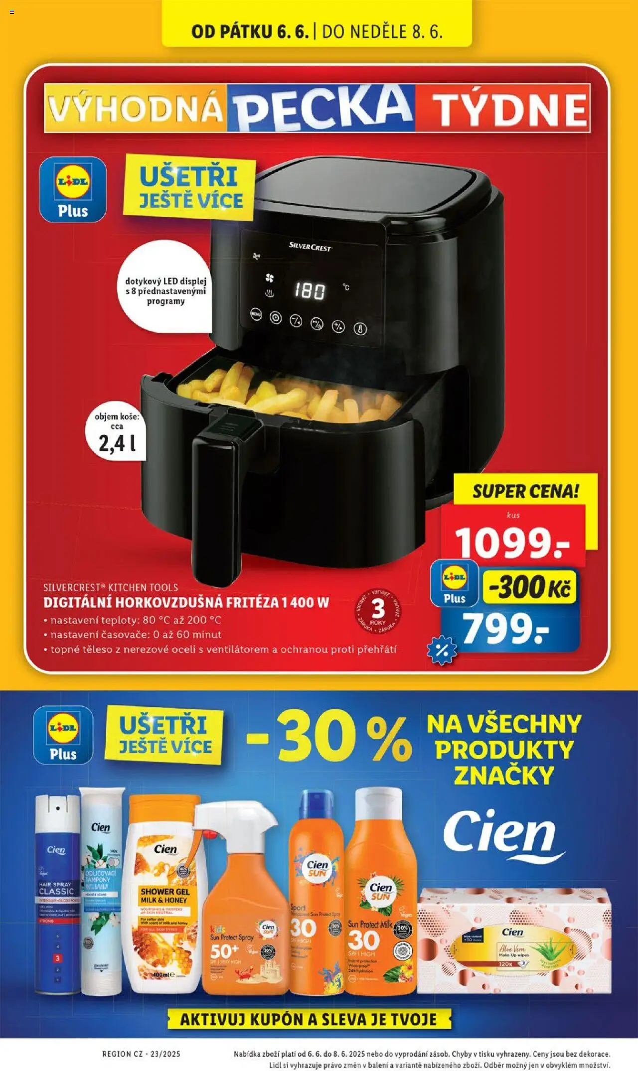 Lidl leták od 05.06.2025 | Strana: 46 | Produkty: Pampers, Fritéza, Aloe vera, Make-up
