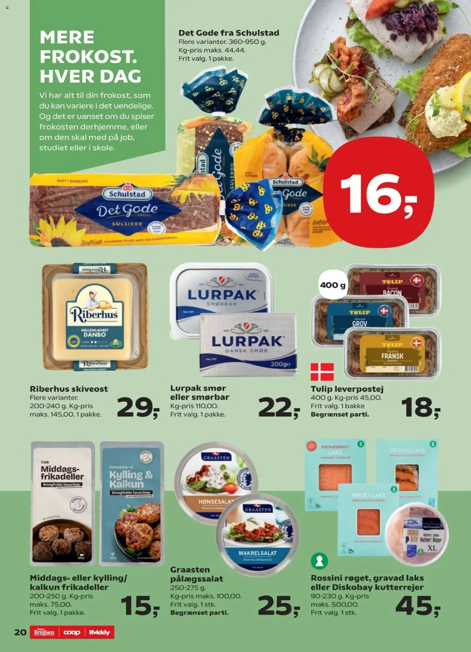 Super Brugsen tilbudsavis – gyldig fra 06.02.2026 | Side: 21 | Produkter: Gulerod, Leverpostej, Skiveost, Bacon