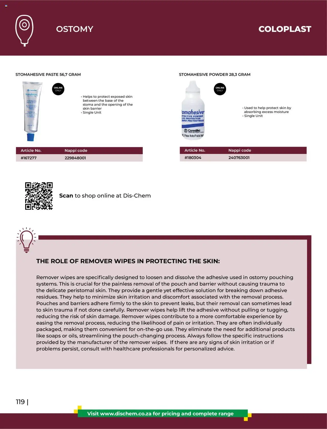 Dis-Chem - HomeCare Catalogue │ valid from 01.01.2025 | Page: 122 | Products: Powder, Adhesive