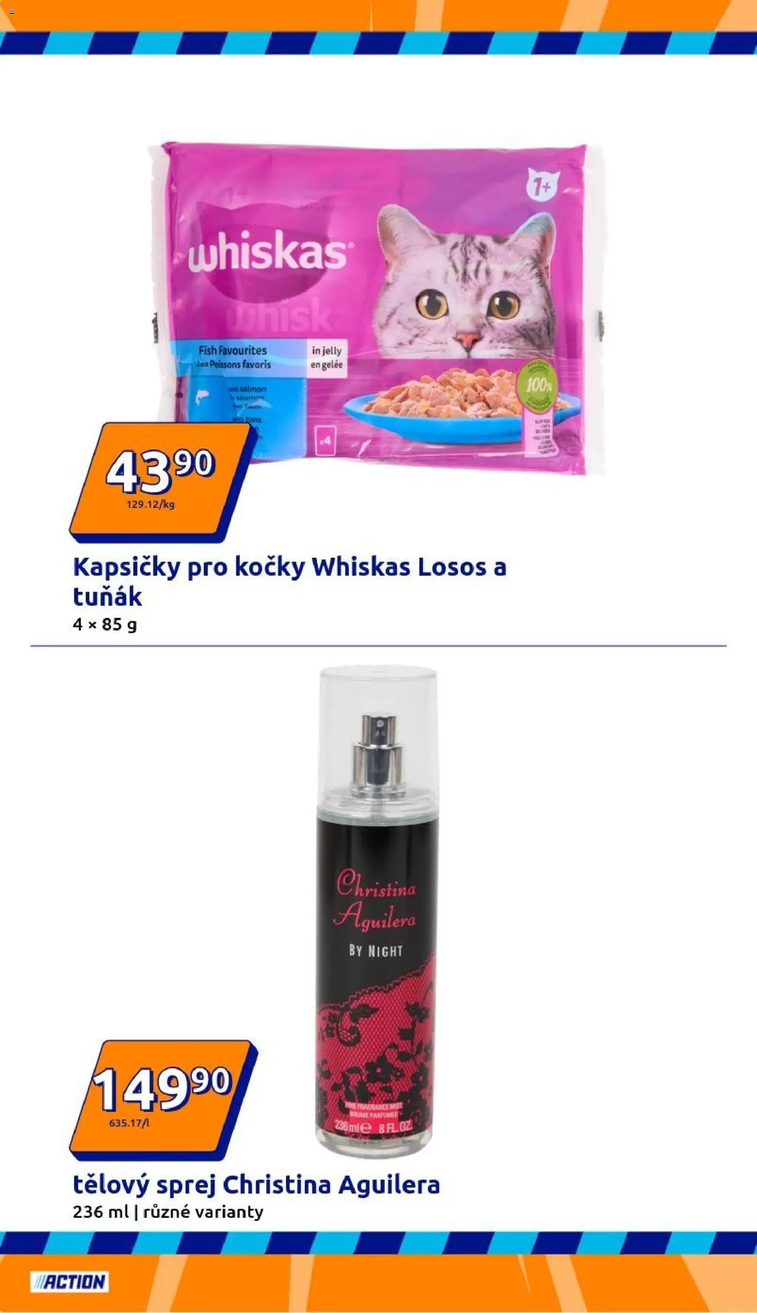 Action leták od 14.01.2026 | Strana: 8 | Produkty: Tuňák, Whiskas, Kapsičky pro kočky, Losos