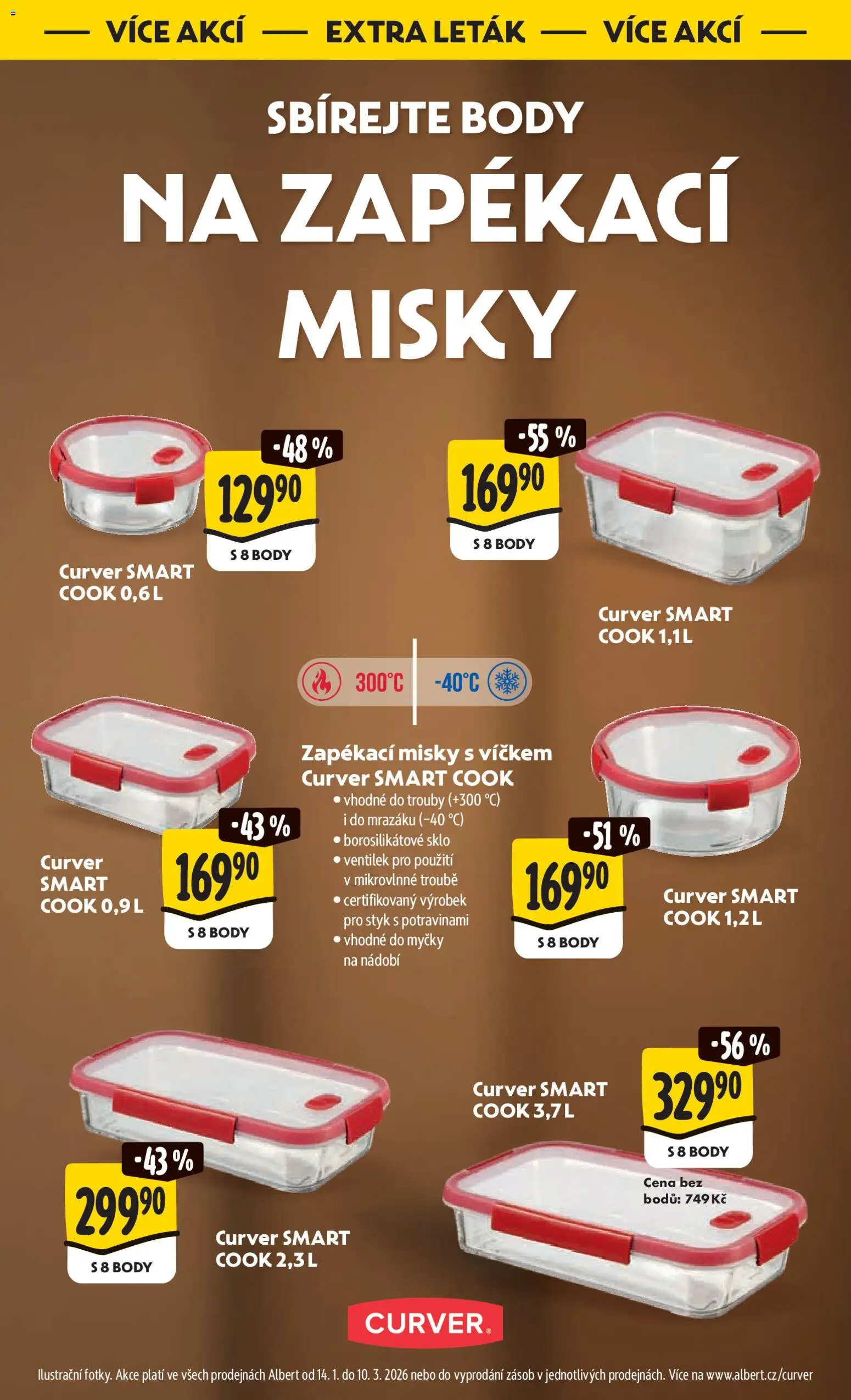 Albert leták - Hypermarket od 28.01.2026 | Strana: 45 | Produkty: Zapékací misky, Nádobí, Body