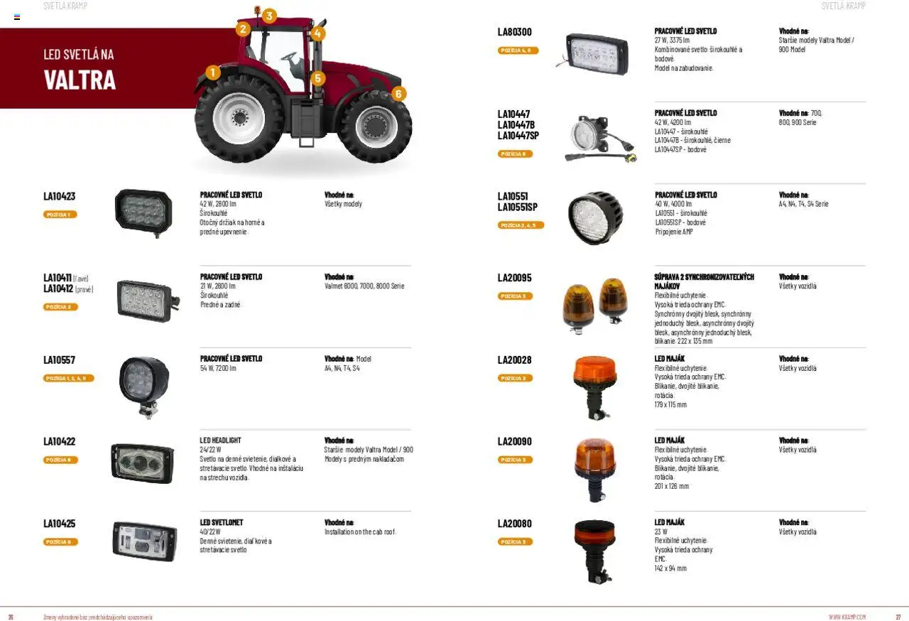 Nové Kramp akcie – leták je platný od 12.08.2025 | Strana: 14 | Produkty: Led svetlá, Svetlo, Svetlá