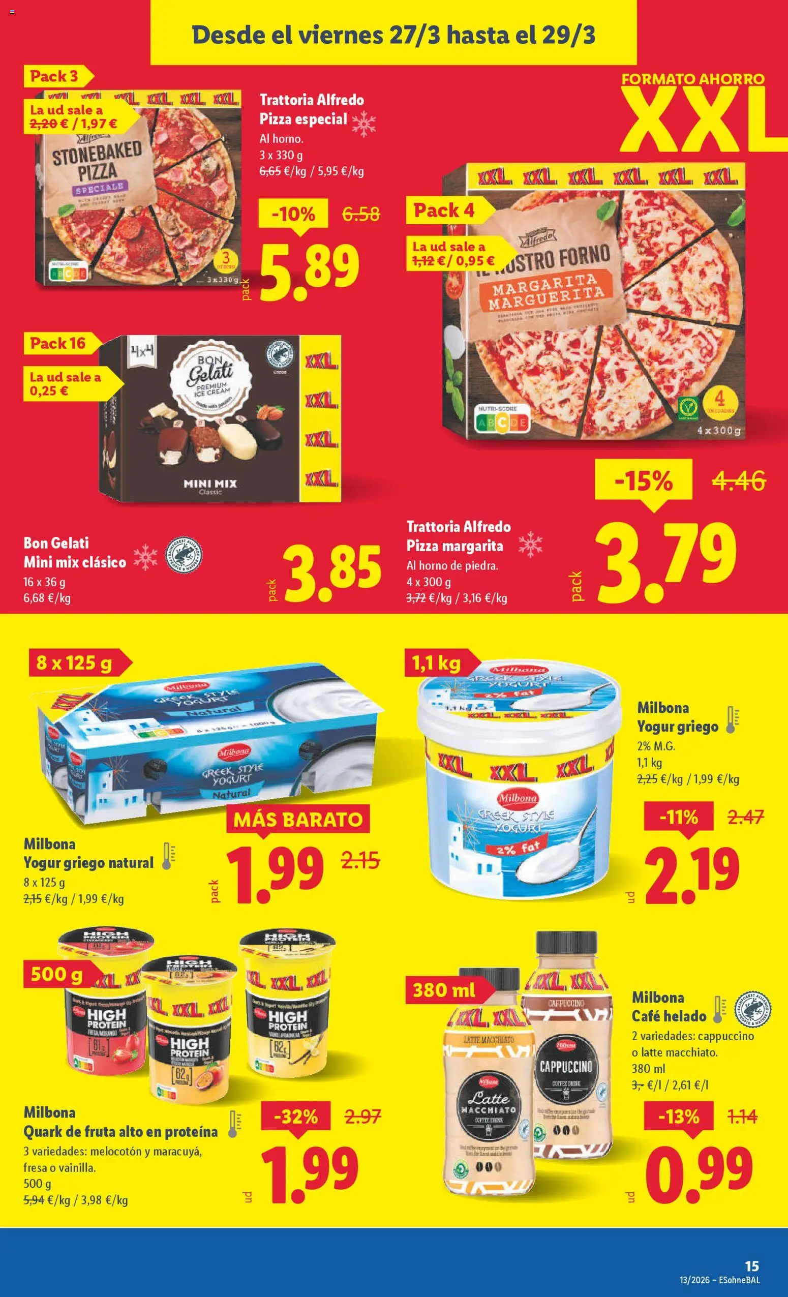 Lidl folleto │ válido desde el 23.03.2026 | Página: 23 | Productos: Yogur, Café, Μαγειρική εστία, Horno
