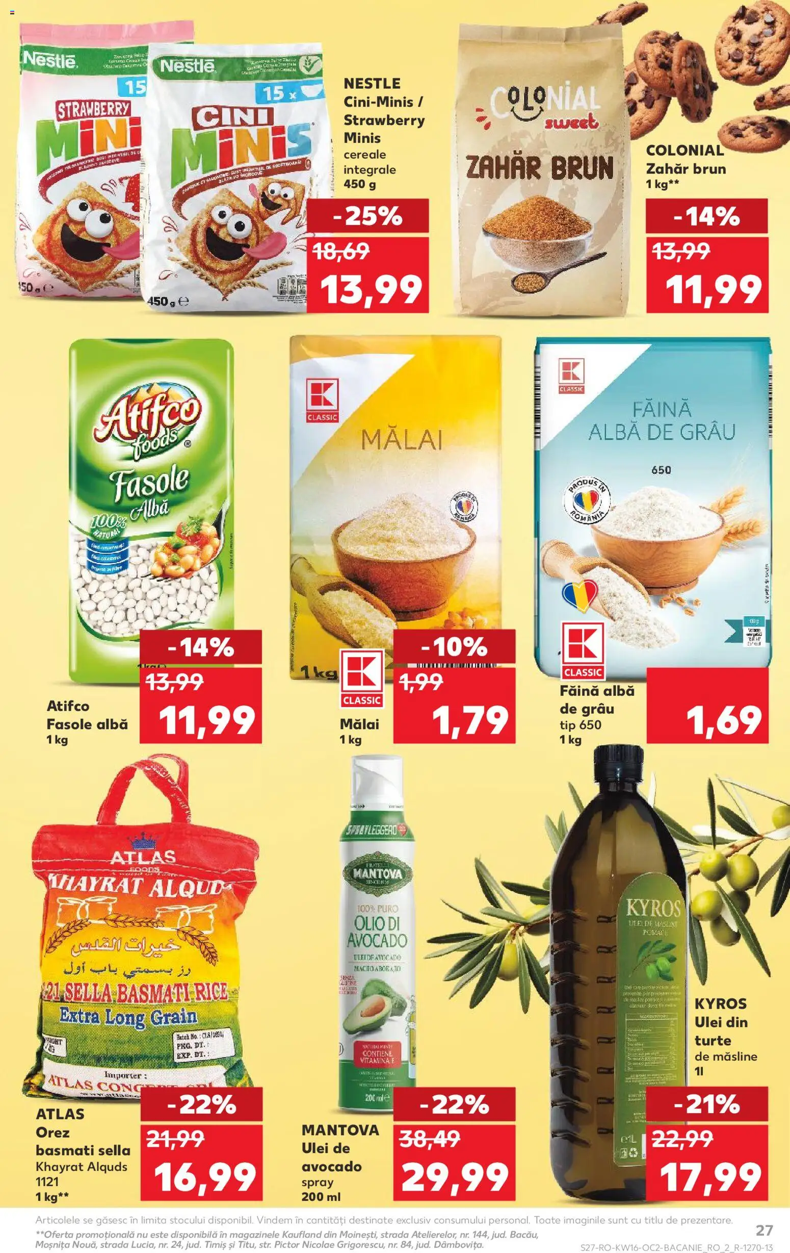 Noul catalog Kaufland – valabil de la 15.04.2026 | Pagină: 27 | Produse: Măsline, Ulei, Cereale, Mălai