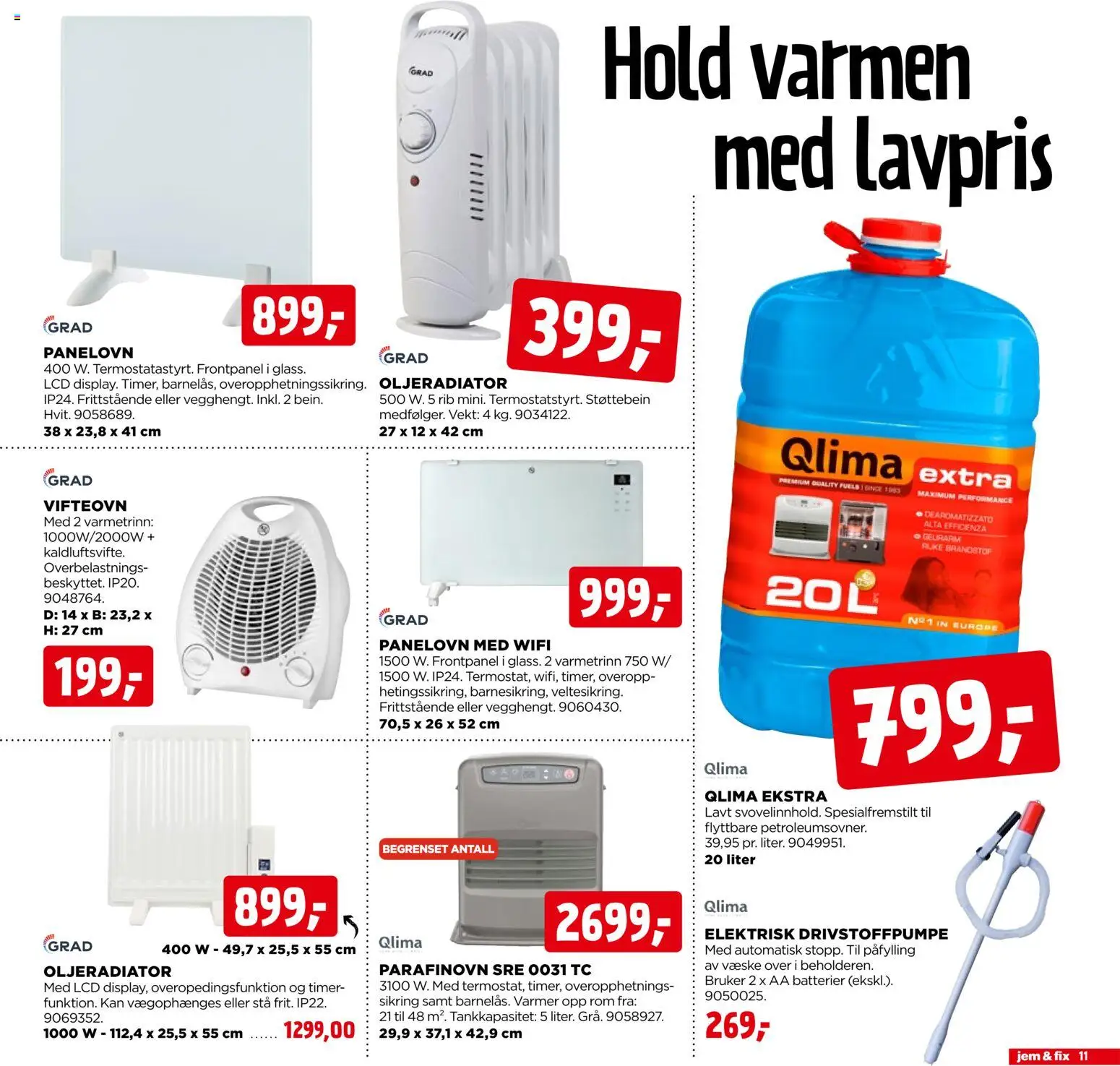 {H1} | Side: 11 | Produkter: Сантехнічне кріплення, Panelovn, Vifteovn, Суміш дитяча