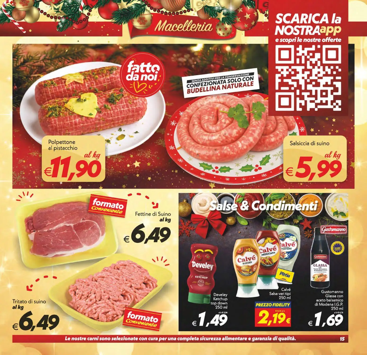 Volantino SuperConveniente del 16.12.2025 | Pagina: 15 | Prodotti: Ketchup, Salsa, Salsiccia, Glassa