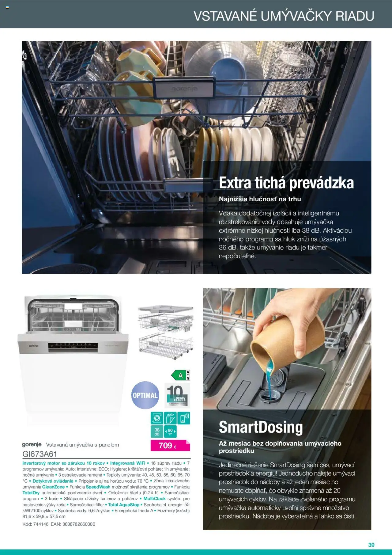 XXXLutz katalóg Gorenje 2025 │ platný od 01.02.2025 | Strana: 39 | Produkty: Umývačka